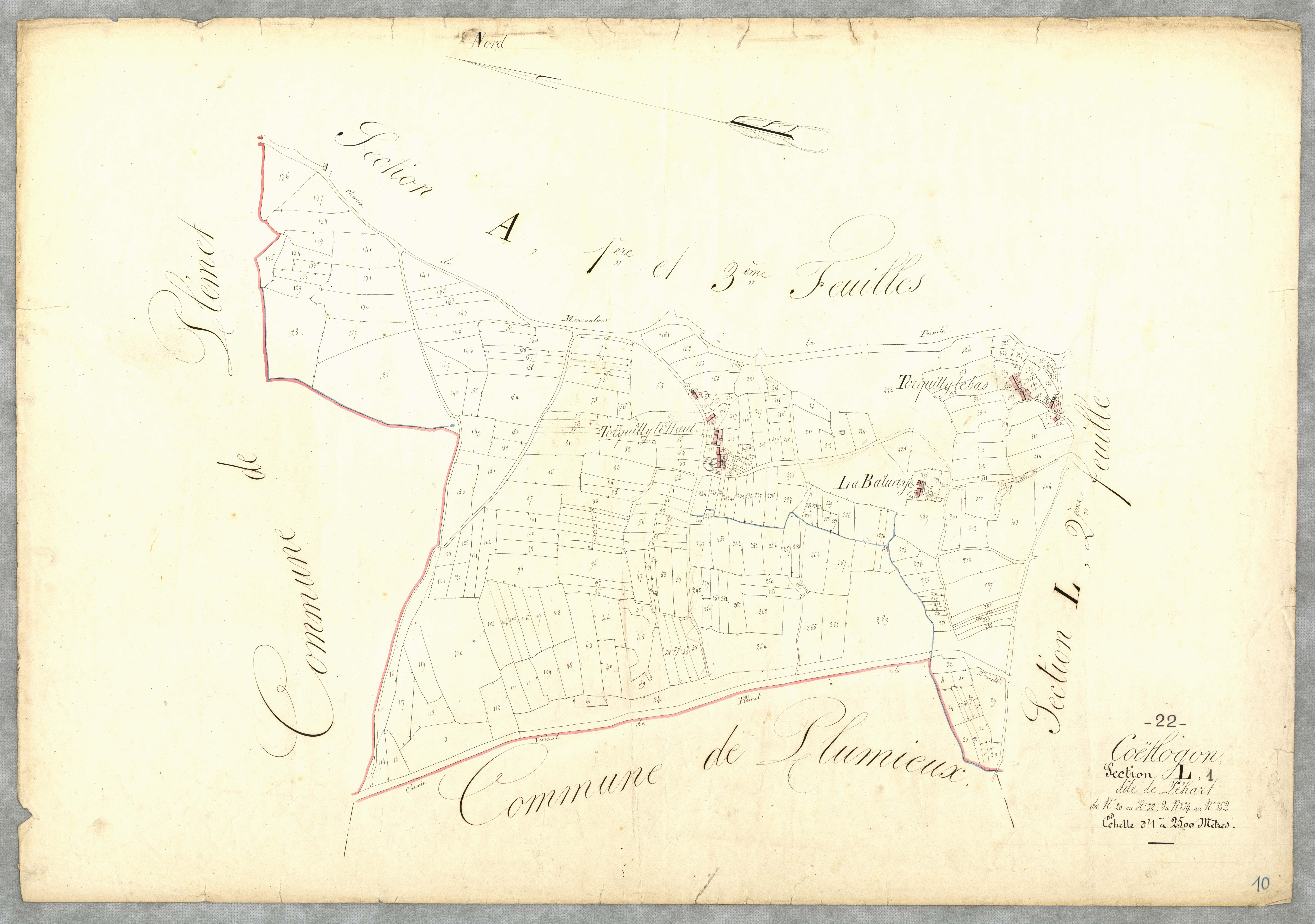 Coëtlogon - Section L, 1re feuille