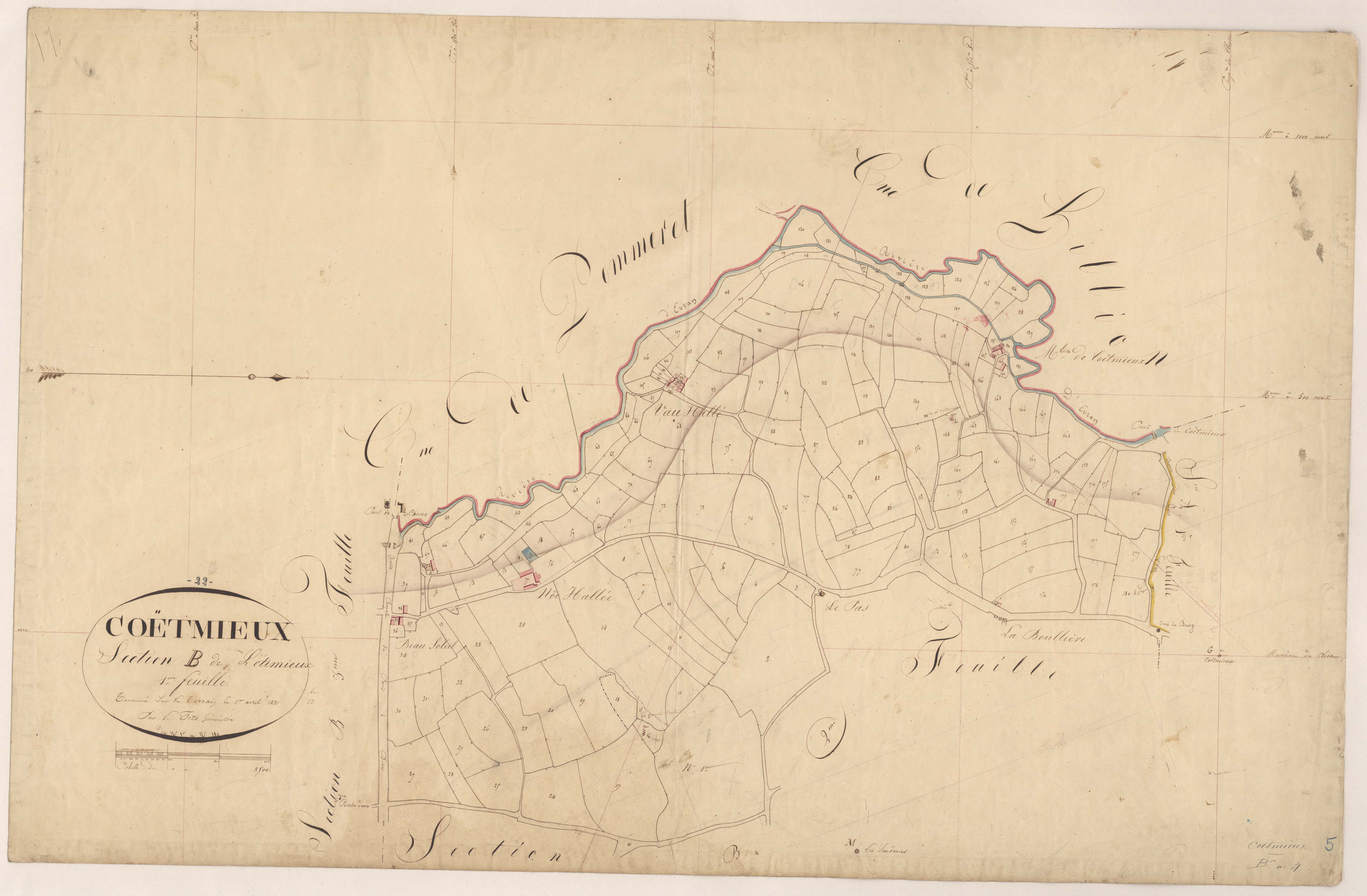 Coëtmieux - Section B, 1re feuille