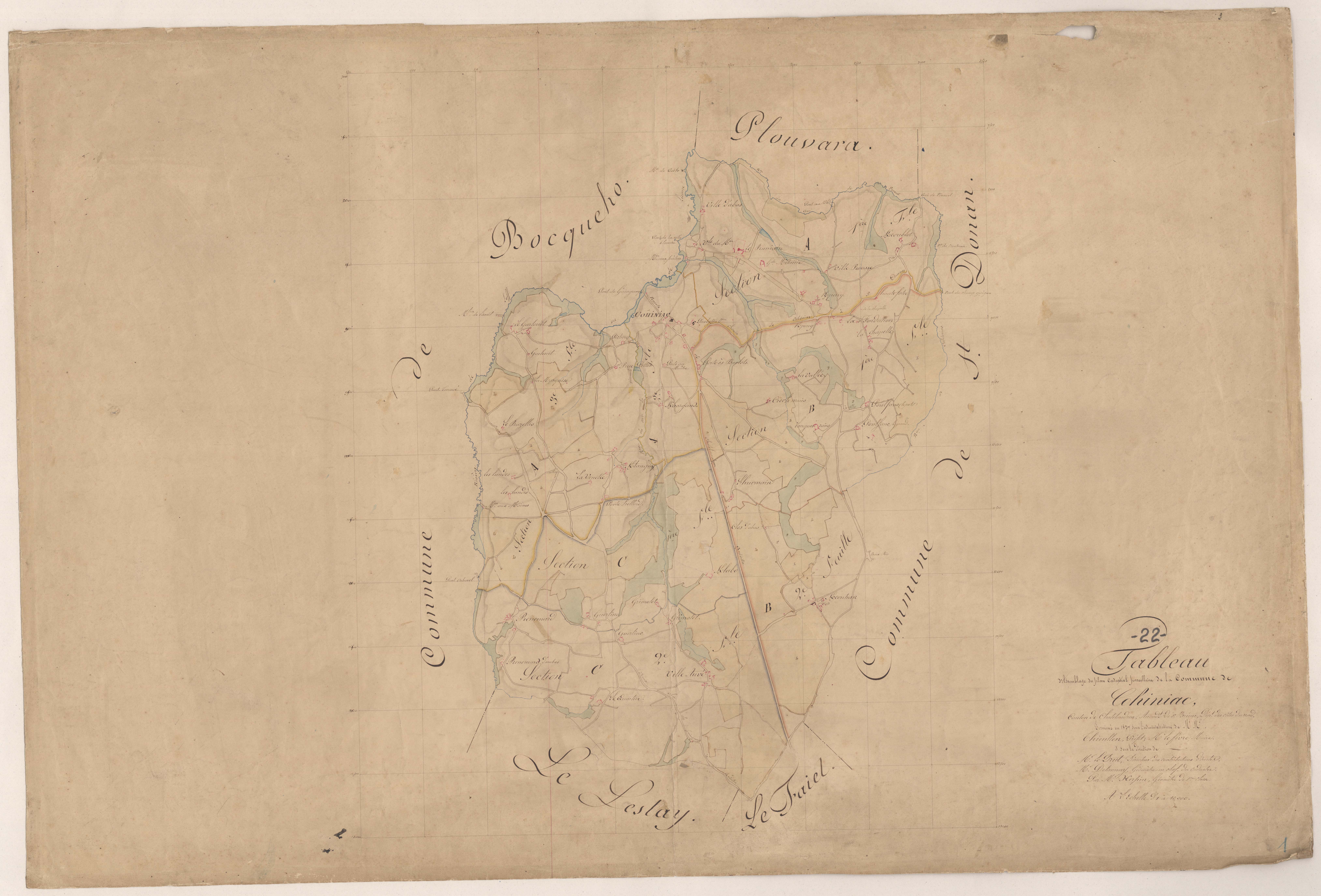 Cohiniac - Tableau d'assemblage
