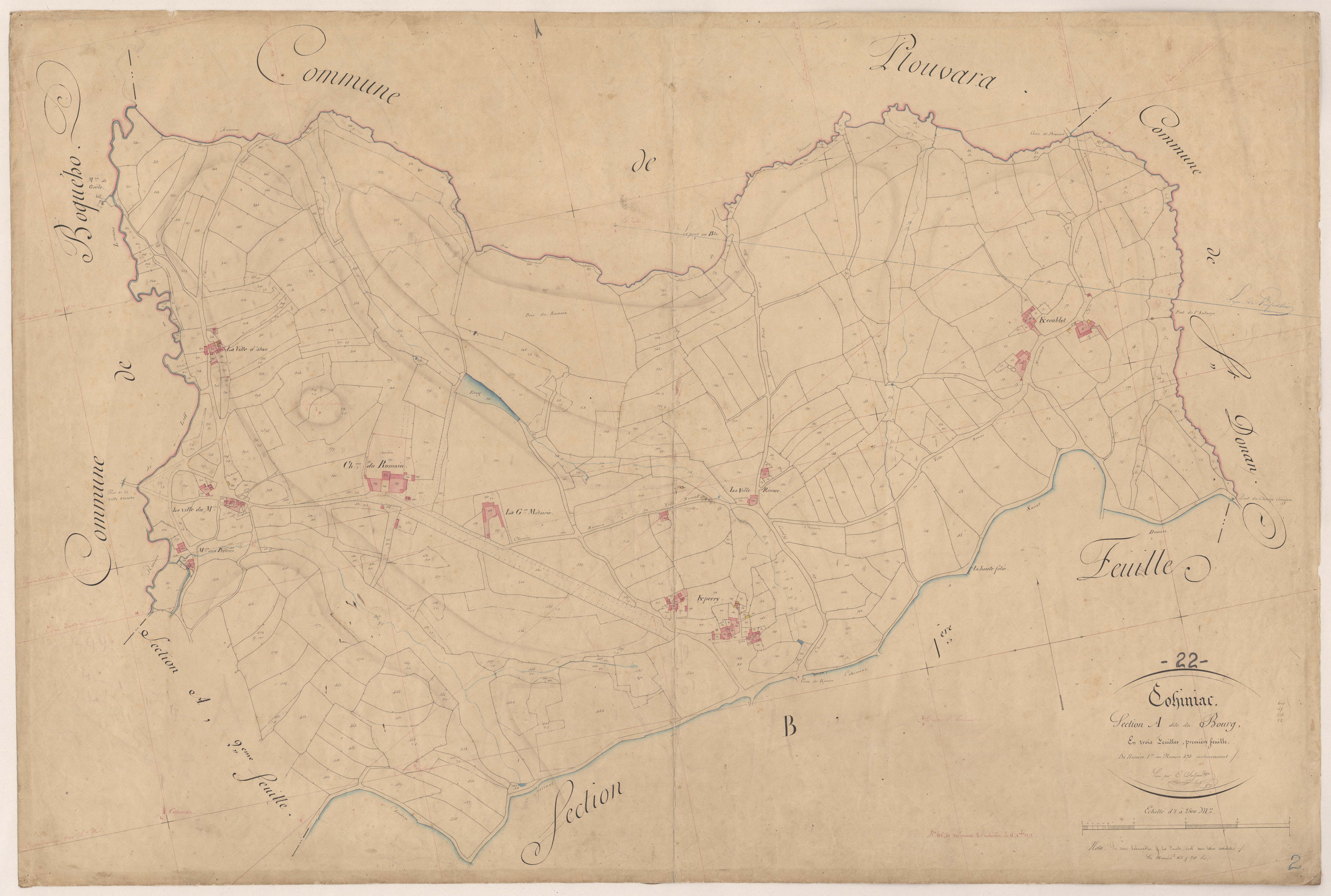 Cohiniac - Section A, 1re feuille