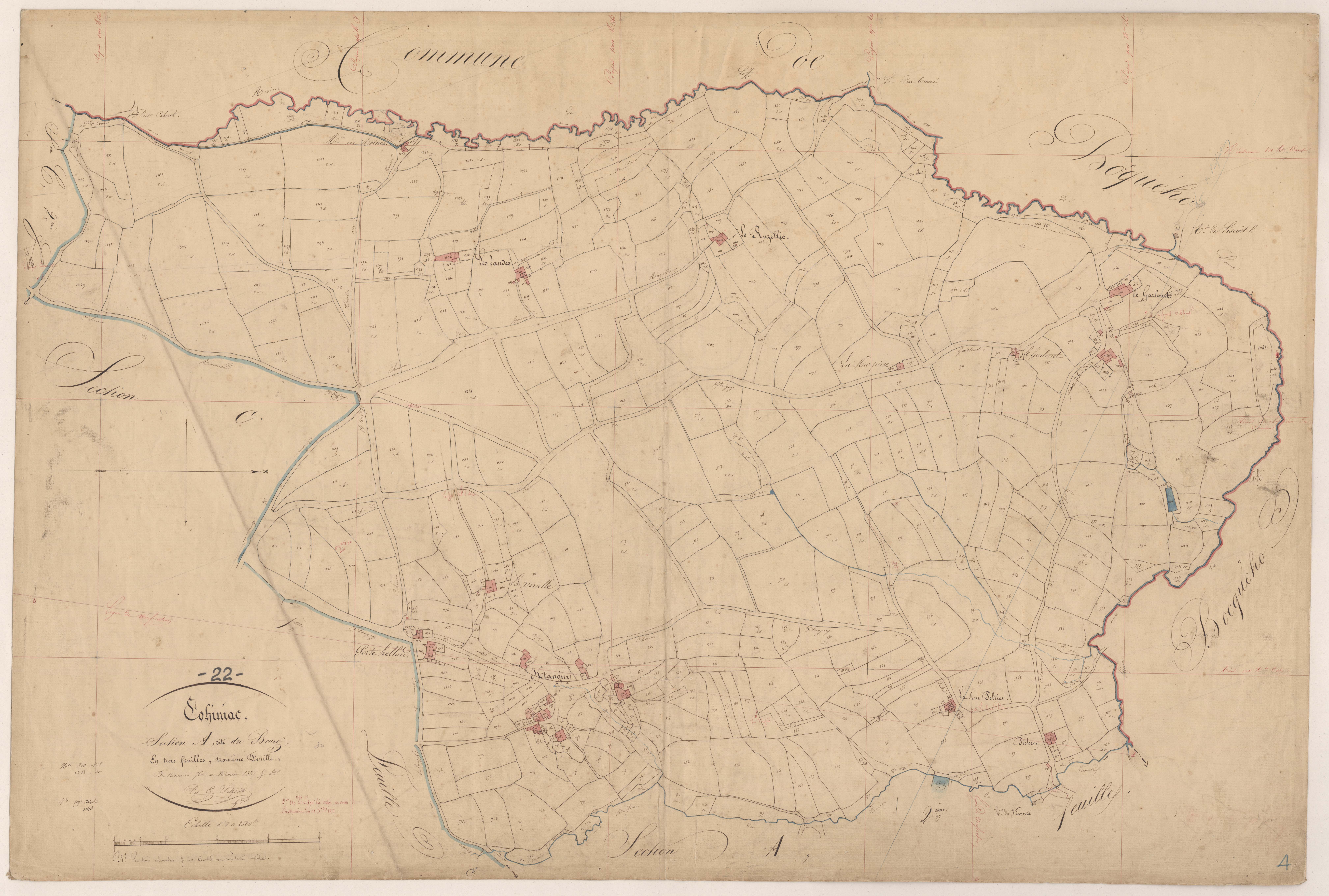 Cohiniac - Section A, 3e feuille