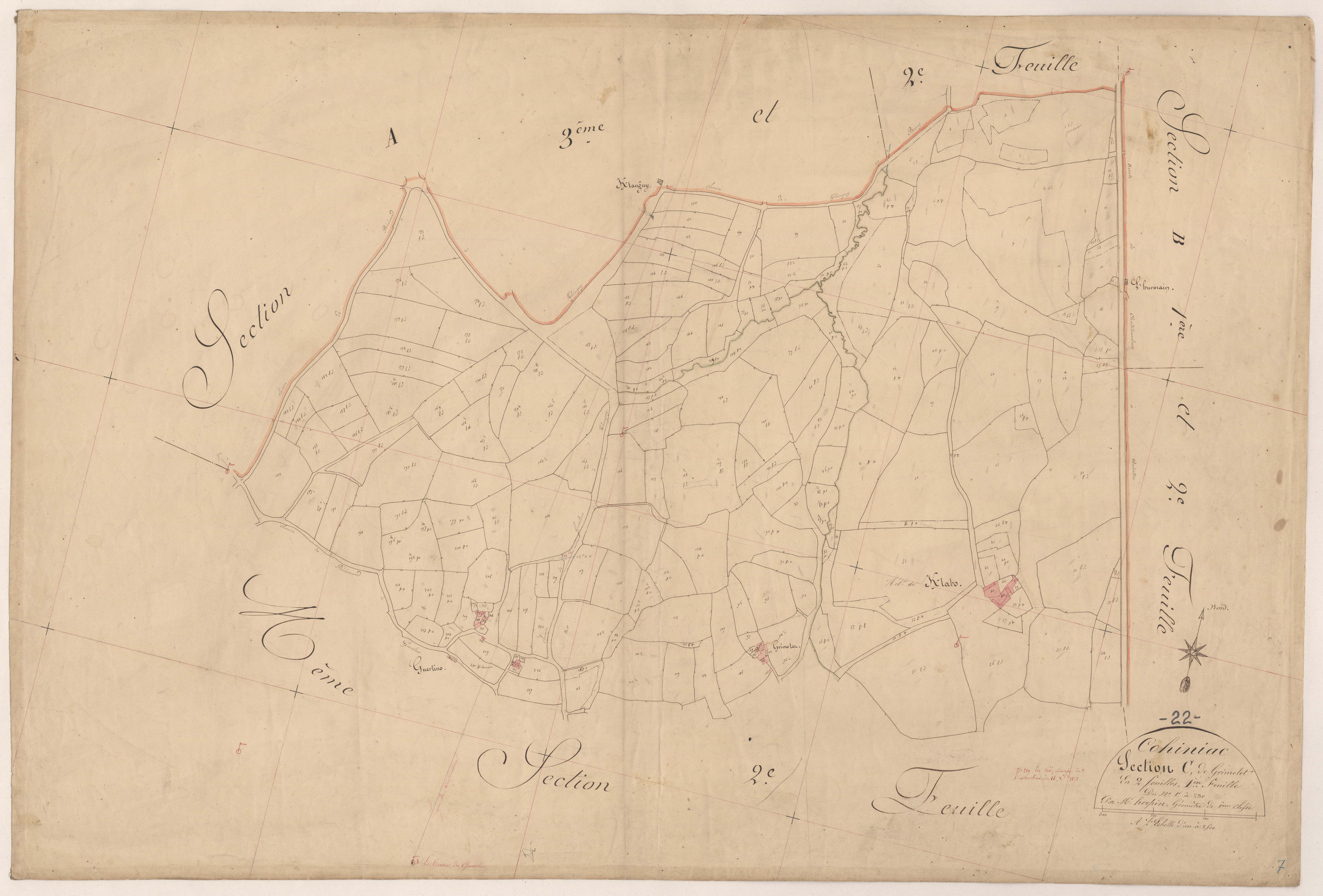 Cohiniac - Section C, 1re feuille