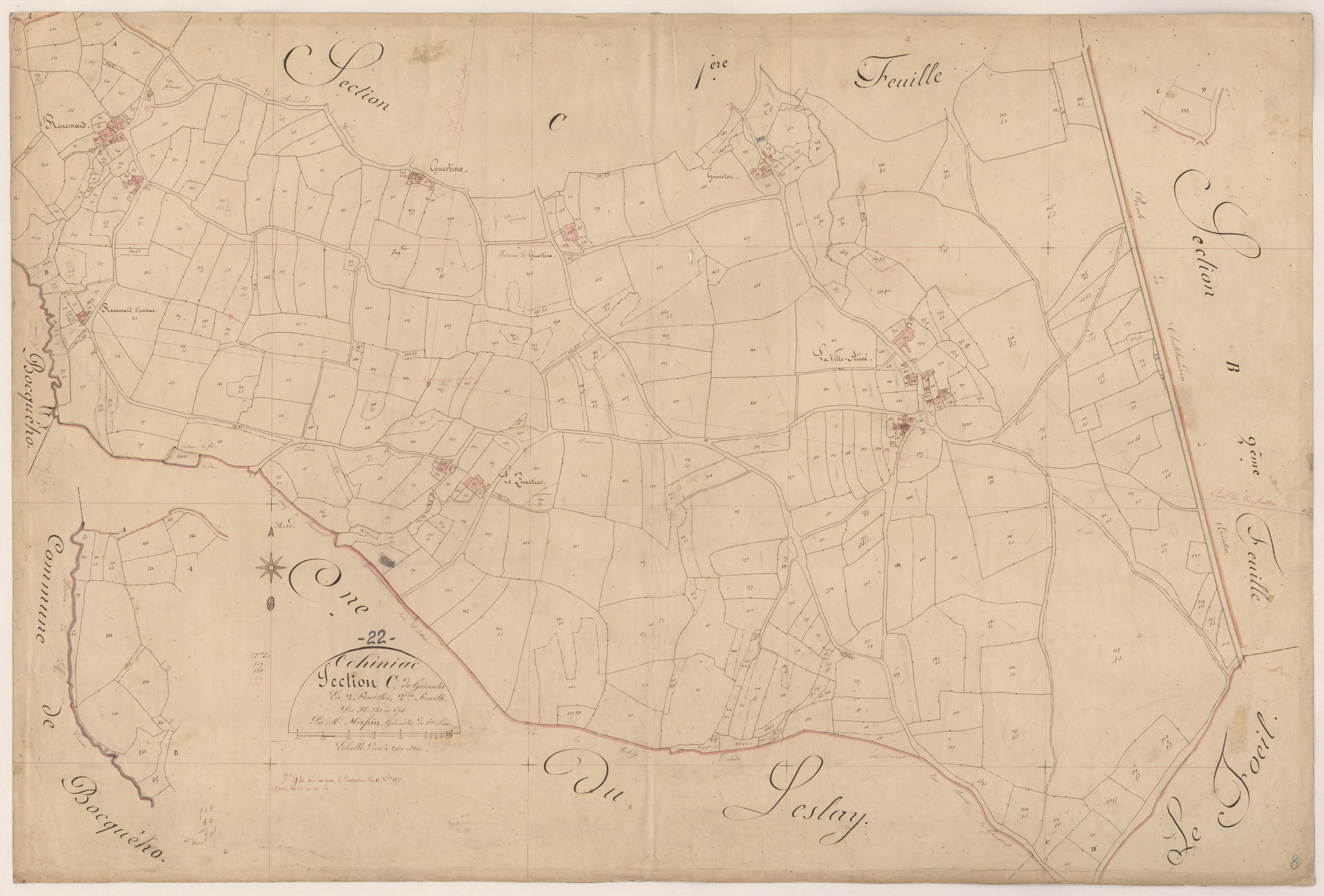 Cohiniac - Section C, 2e feuille