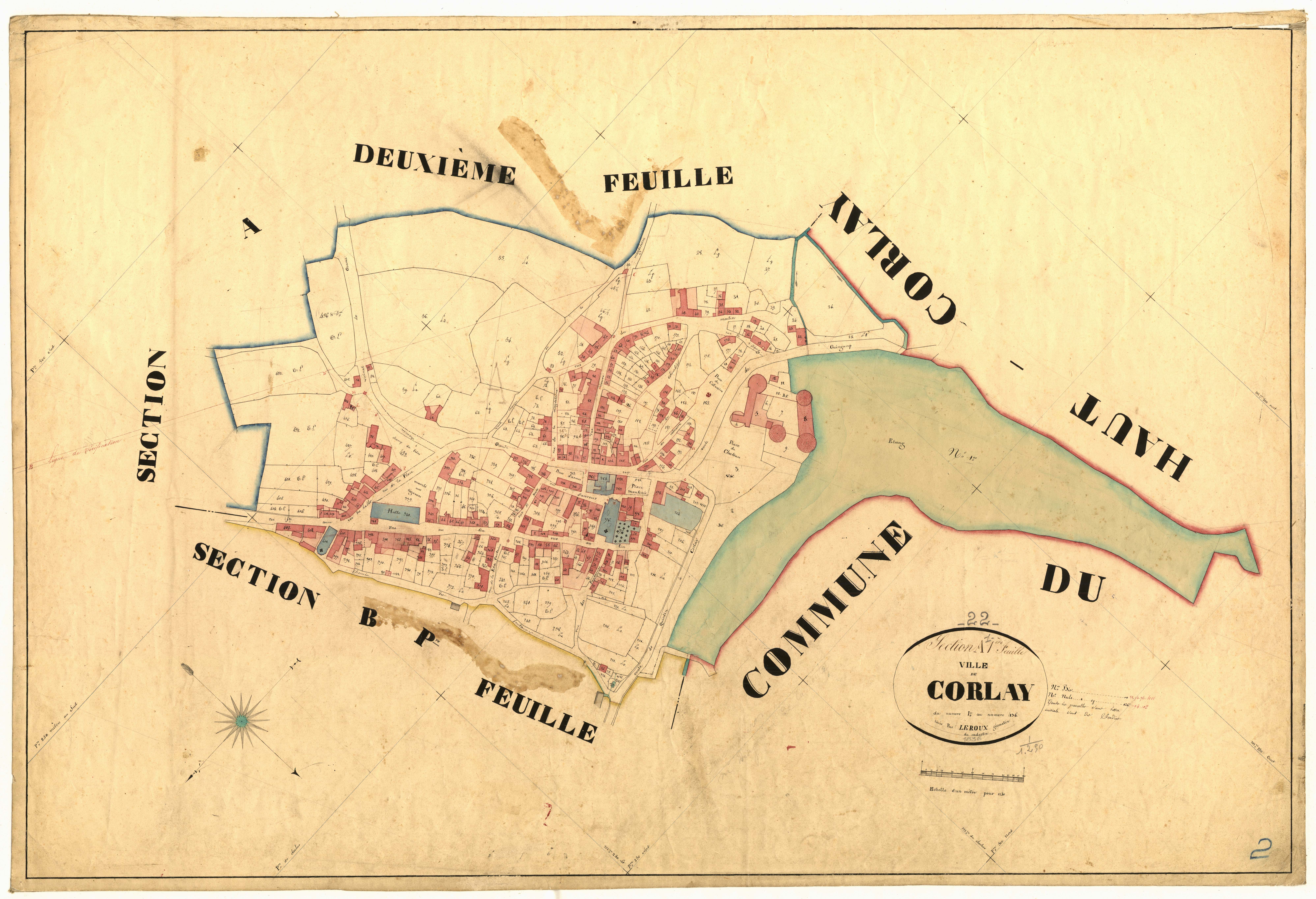 Corlay - Section A, 1re feuille