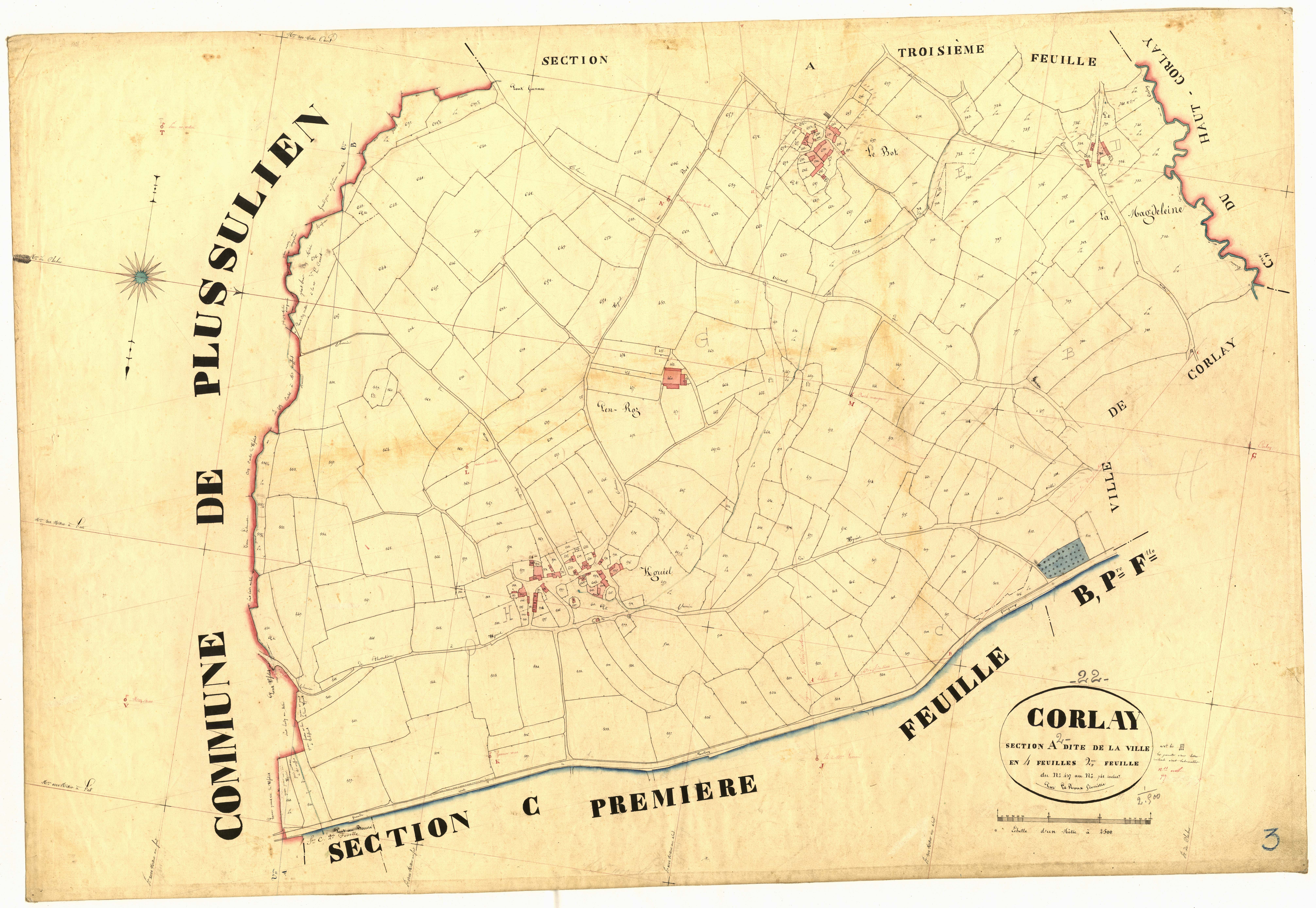 Corlay - Section A, 2e feuille