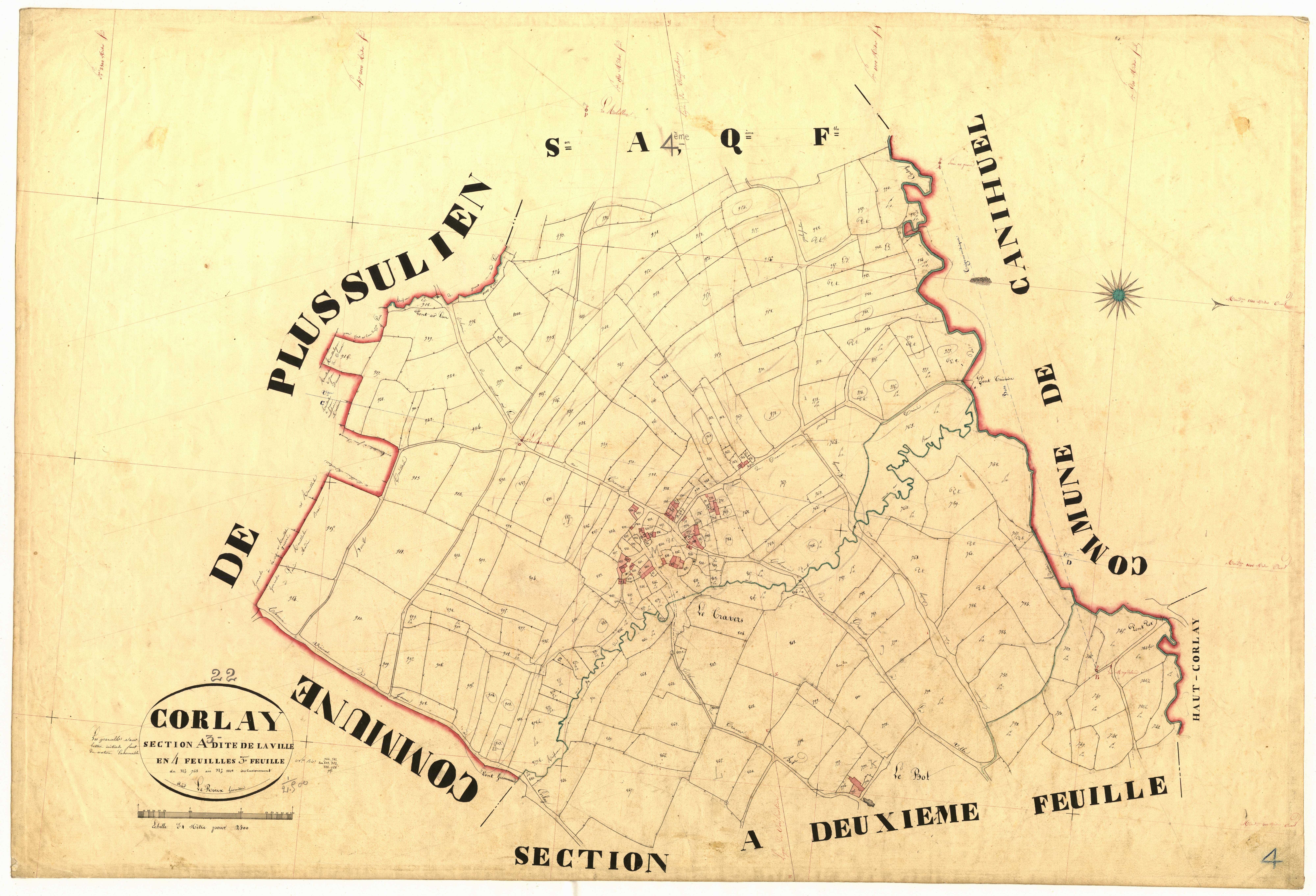 Corlay - Section A, 3e feuille
