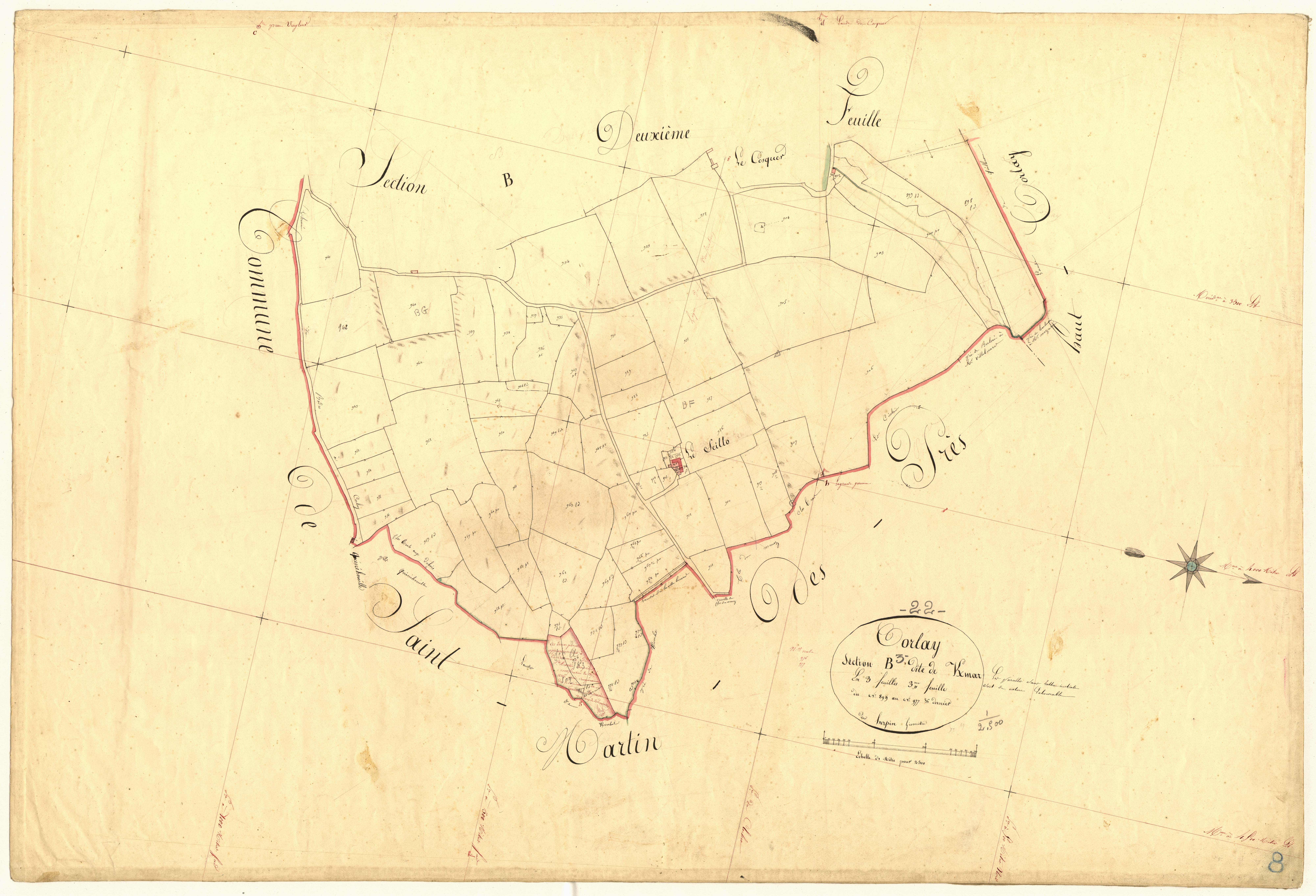 Corlay - Section B, 3e feuille