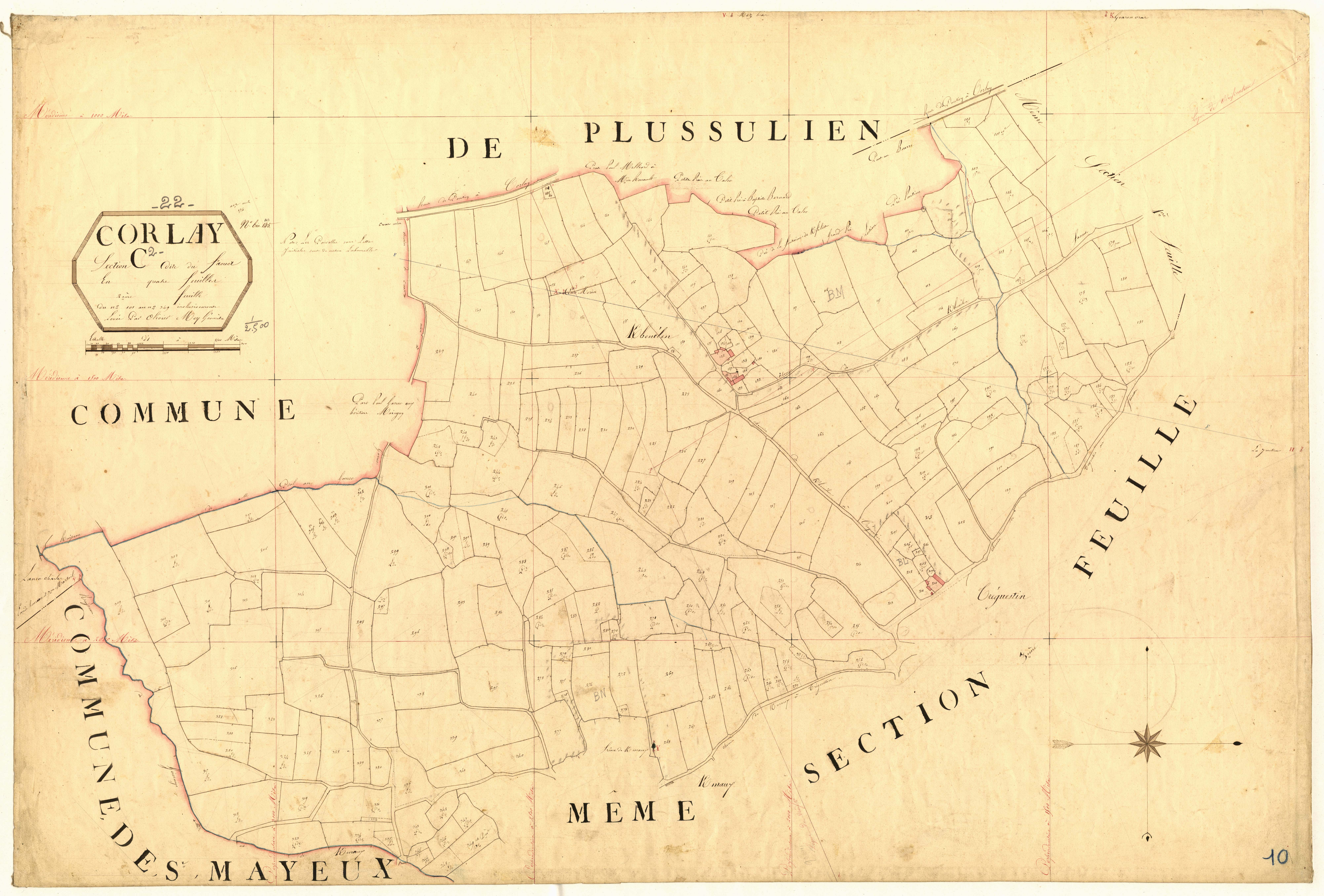 Corlay - Section C, 2e feuille