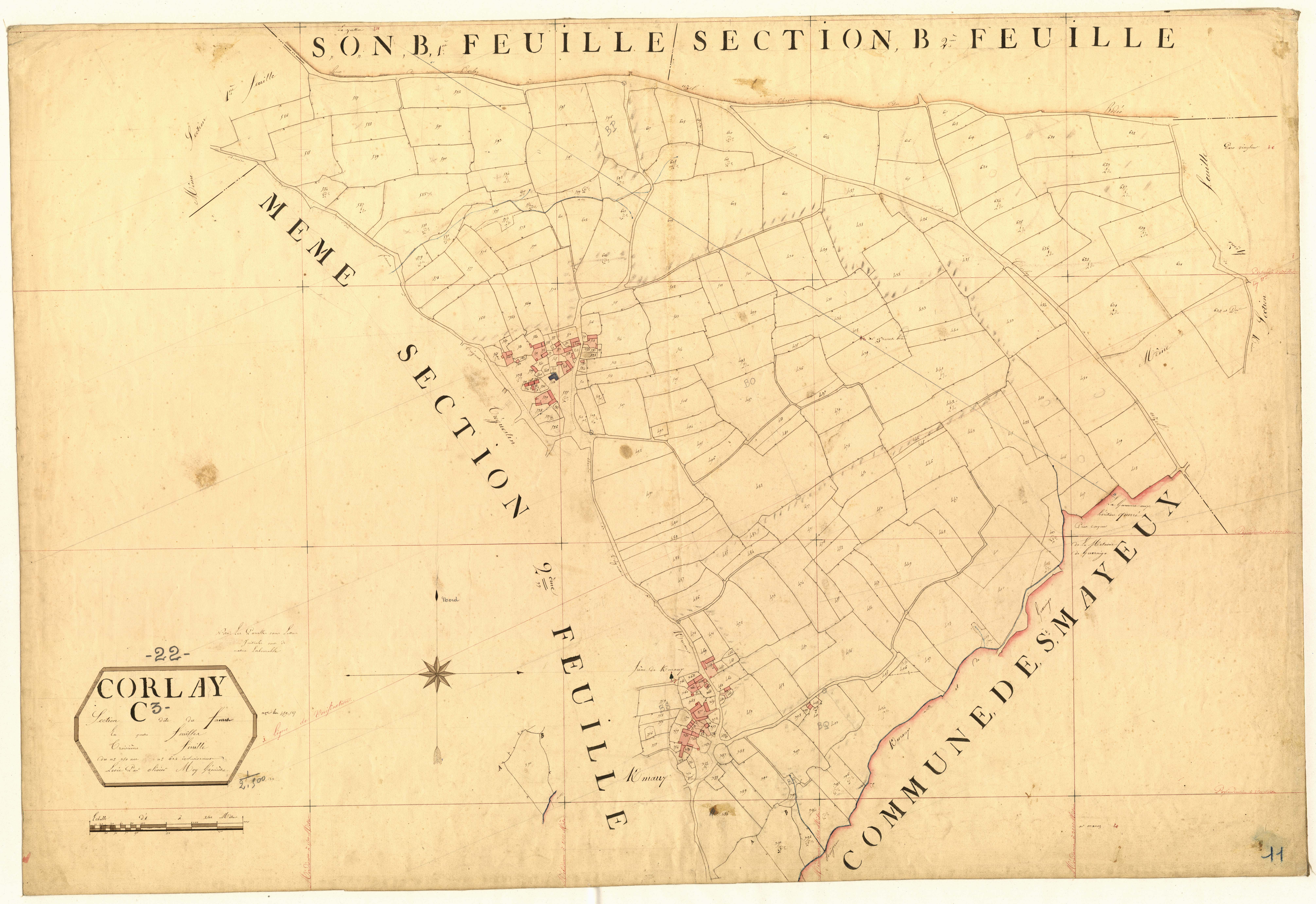 Corlay - Section C, 3e feuille