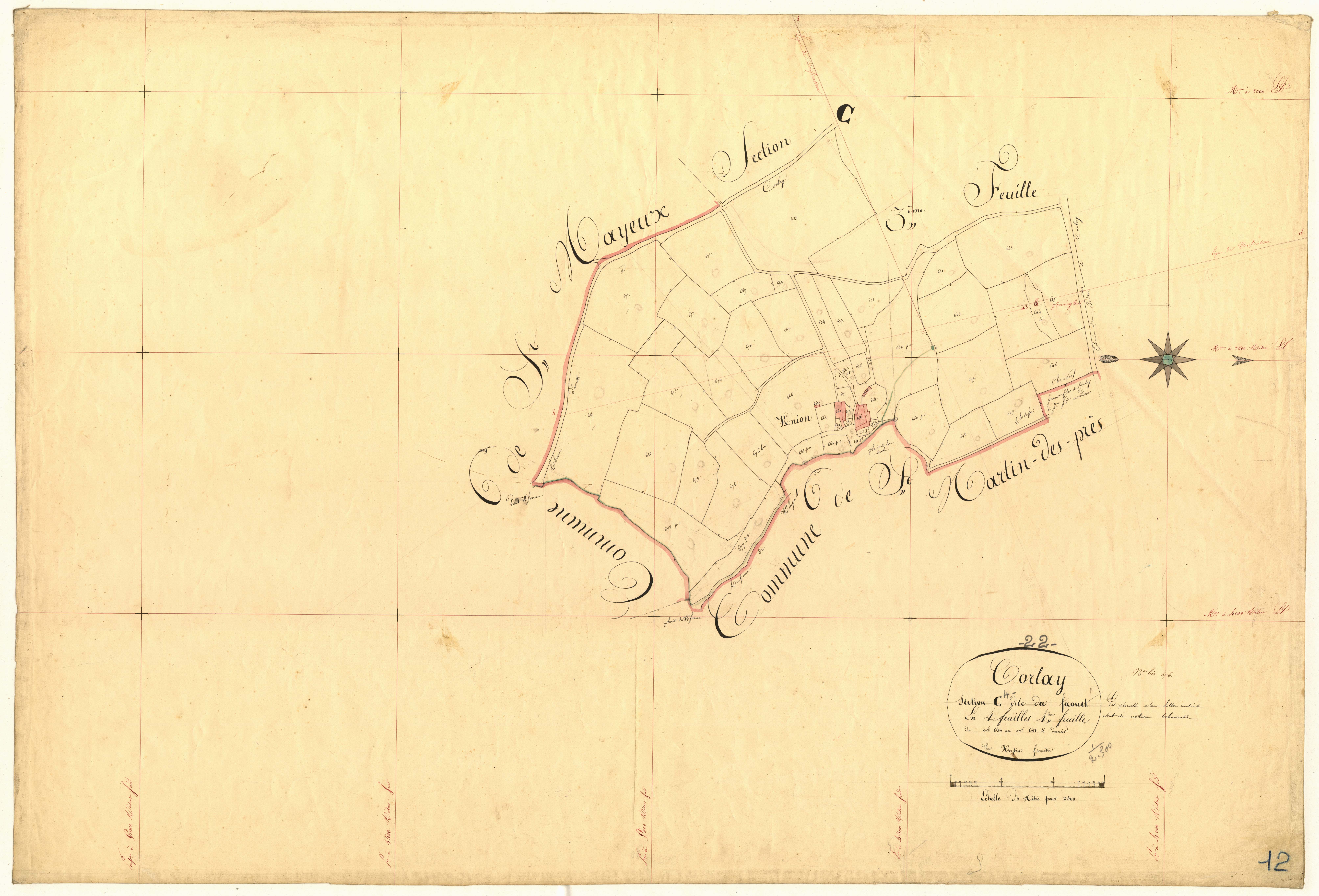 Corlay - Section C, 4e feuille