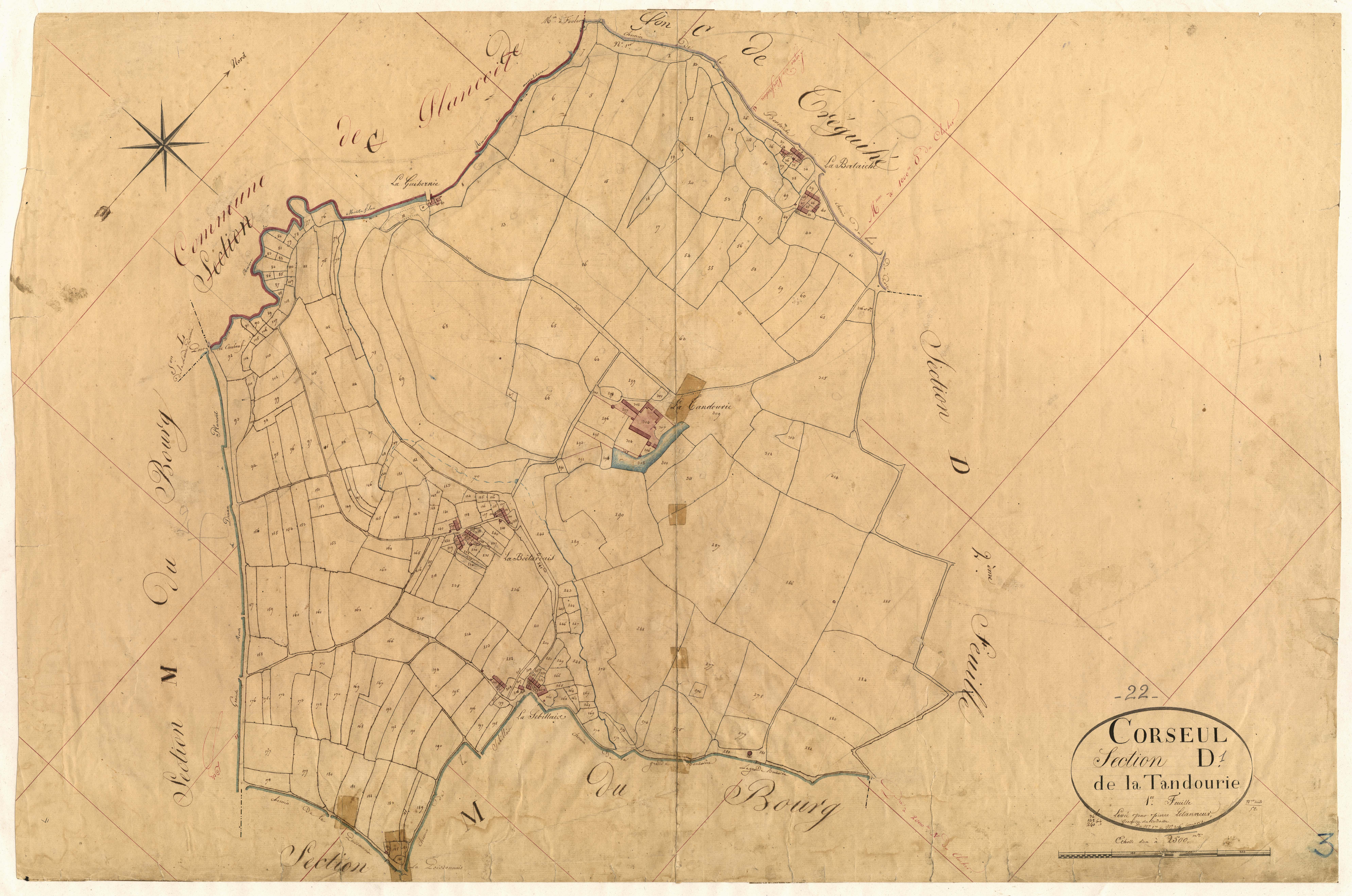 Corseul - Section D, 1re feuille