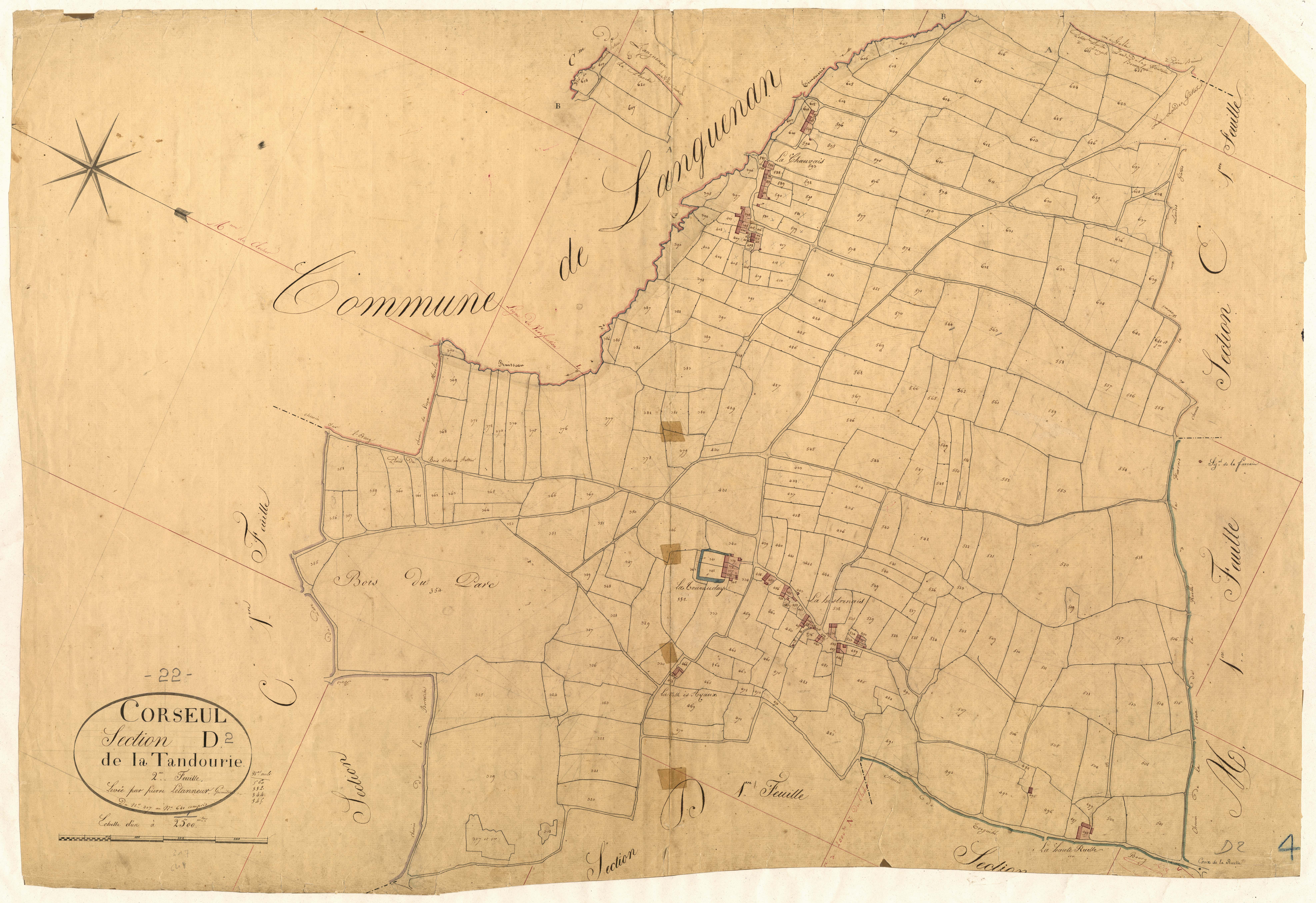 Corseul - Section D, 2e feuille