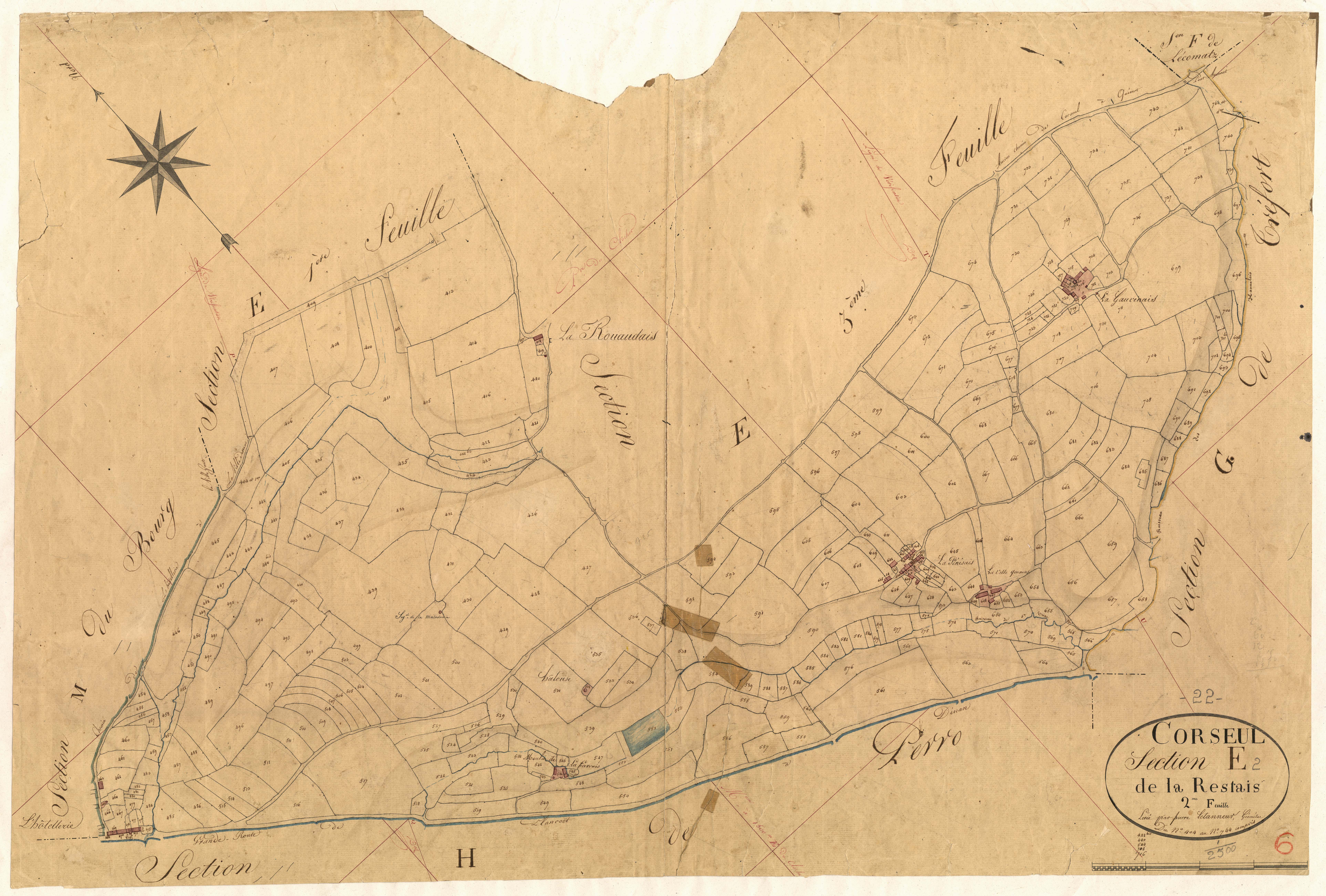 Corseul - Section E, 2e feuille