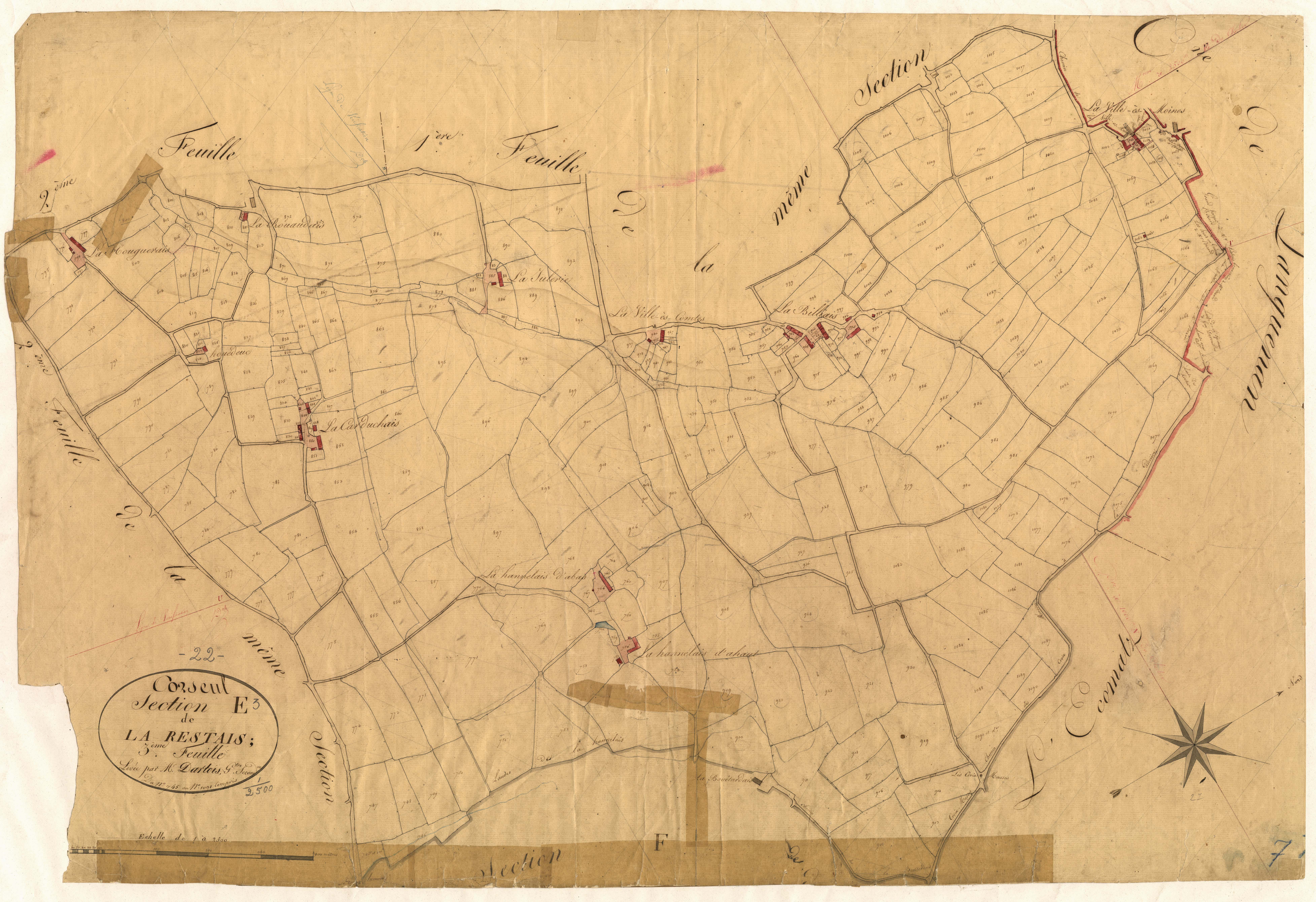 Corseul - Section E, 3e feuille