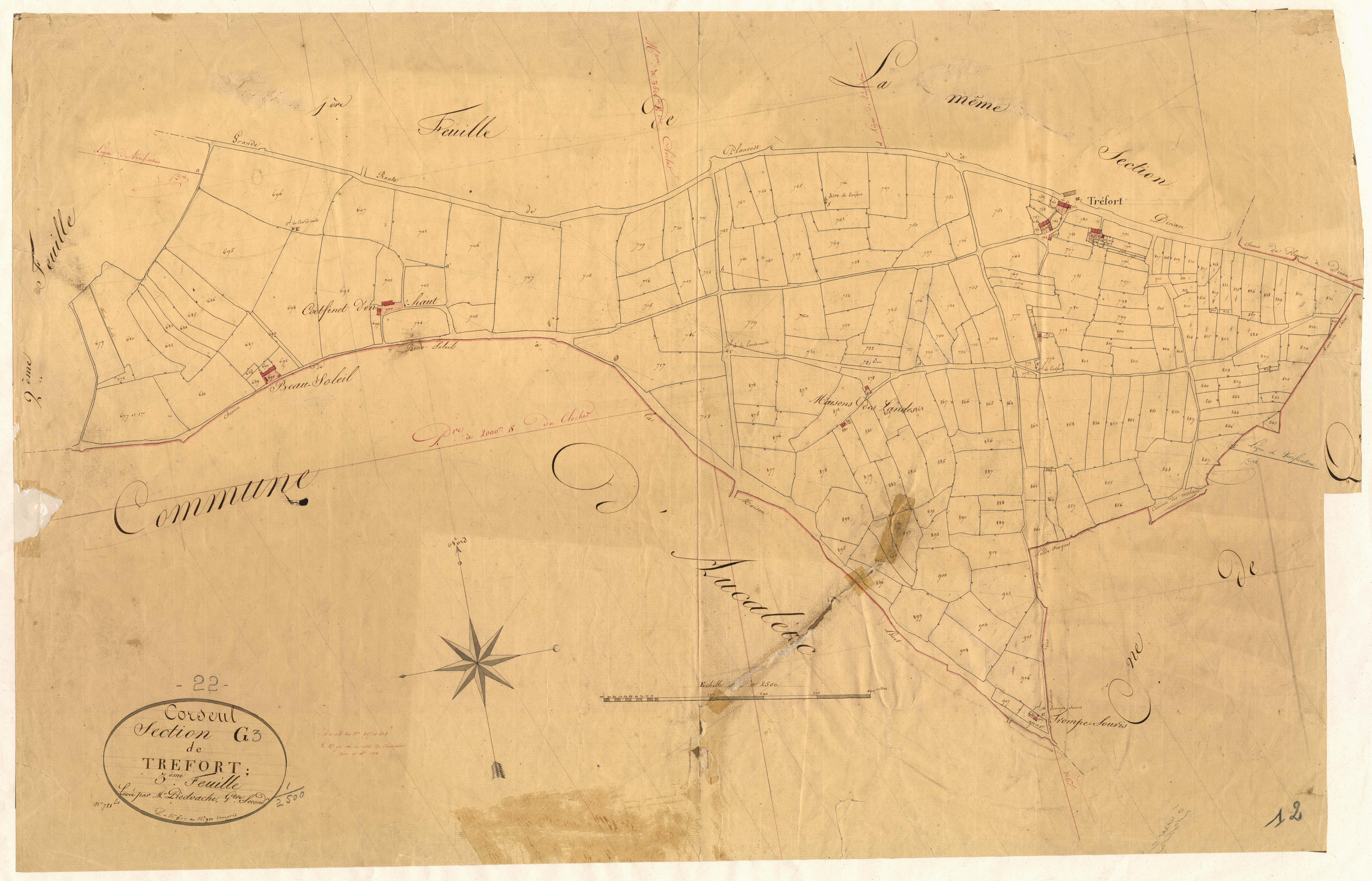 Corseul - Section G, 3e feuille
