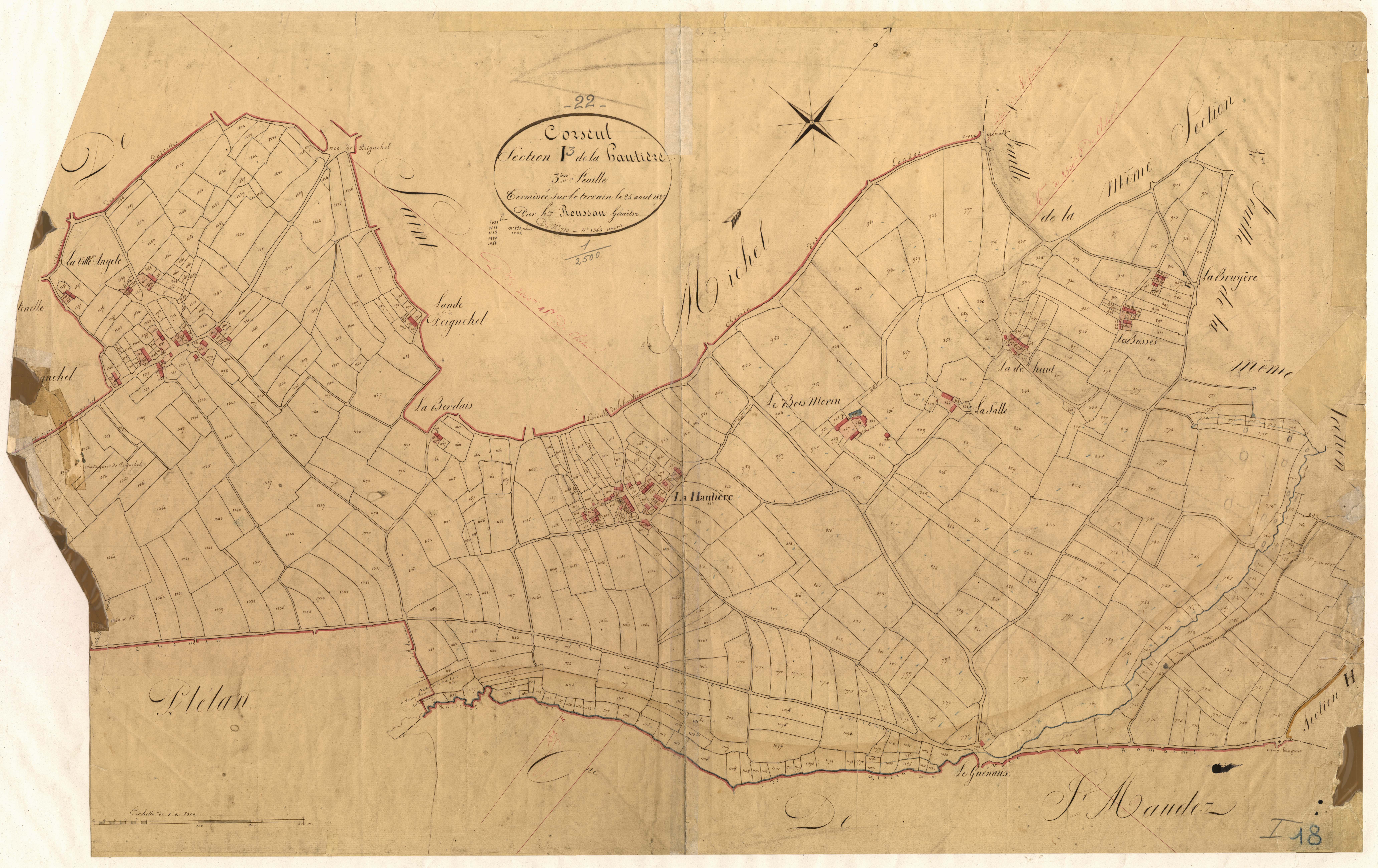Corseul - Section I, 3e feuille