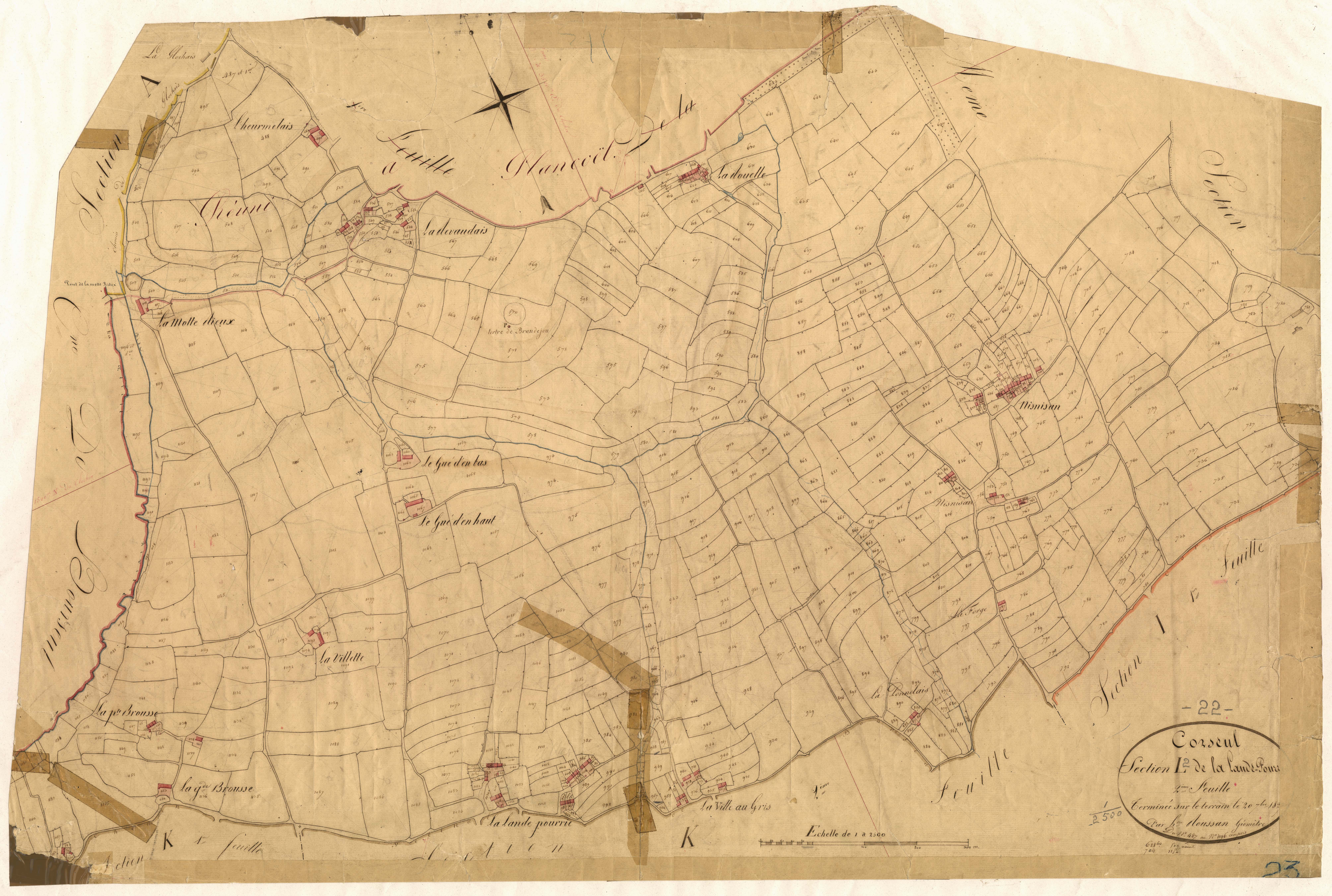 Corseul - Section L, 2e feuille