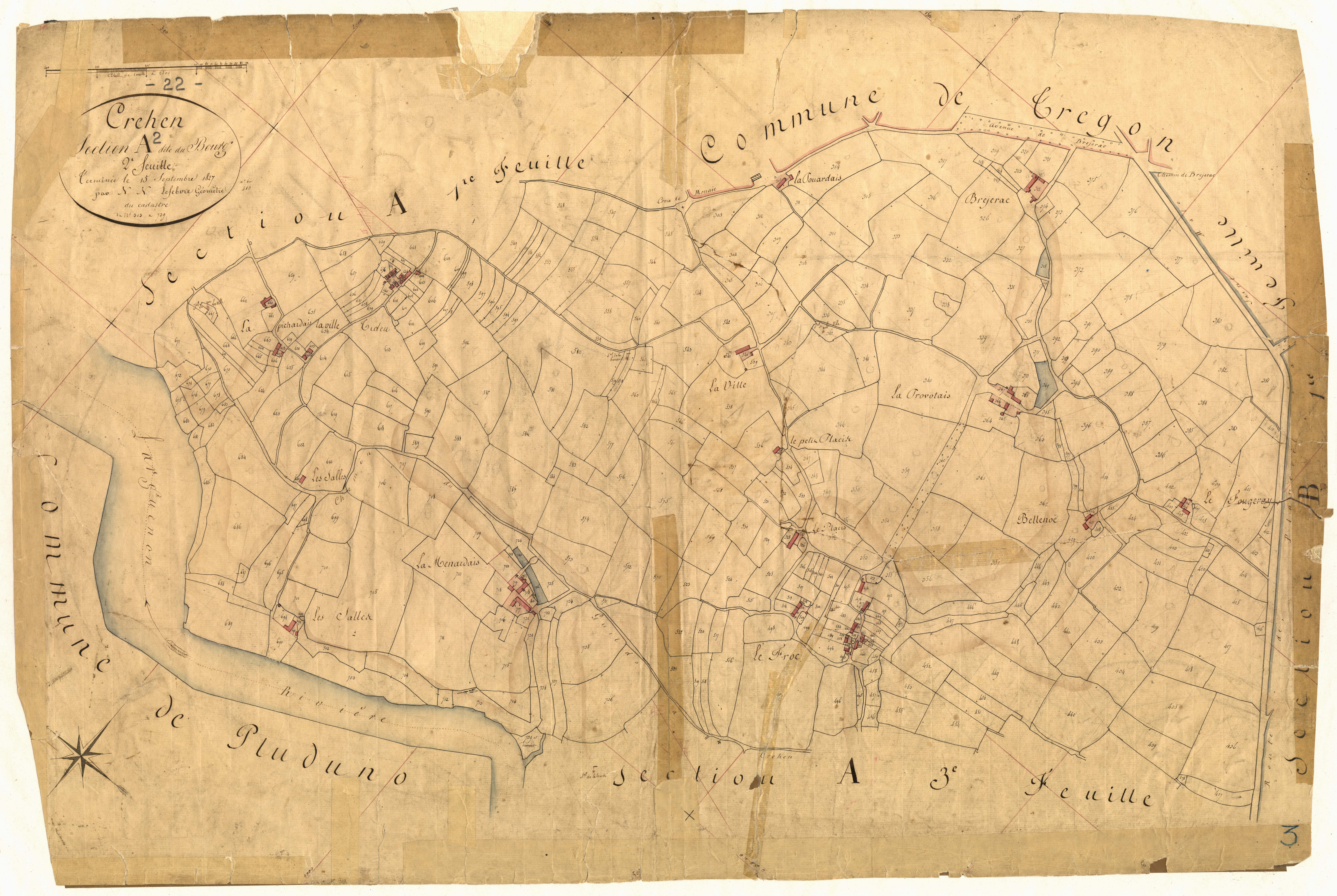 Créhen - Section A, 2e feuille