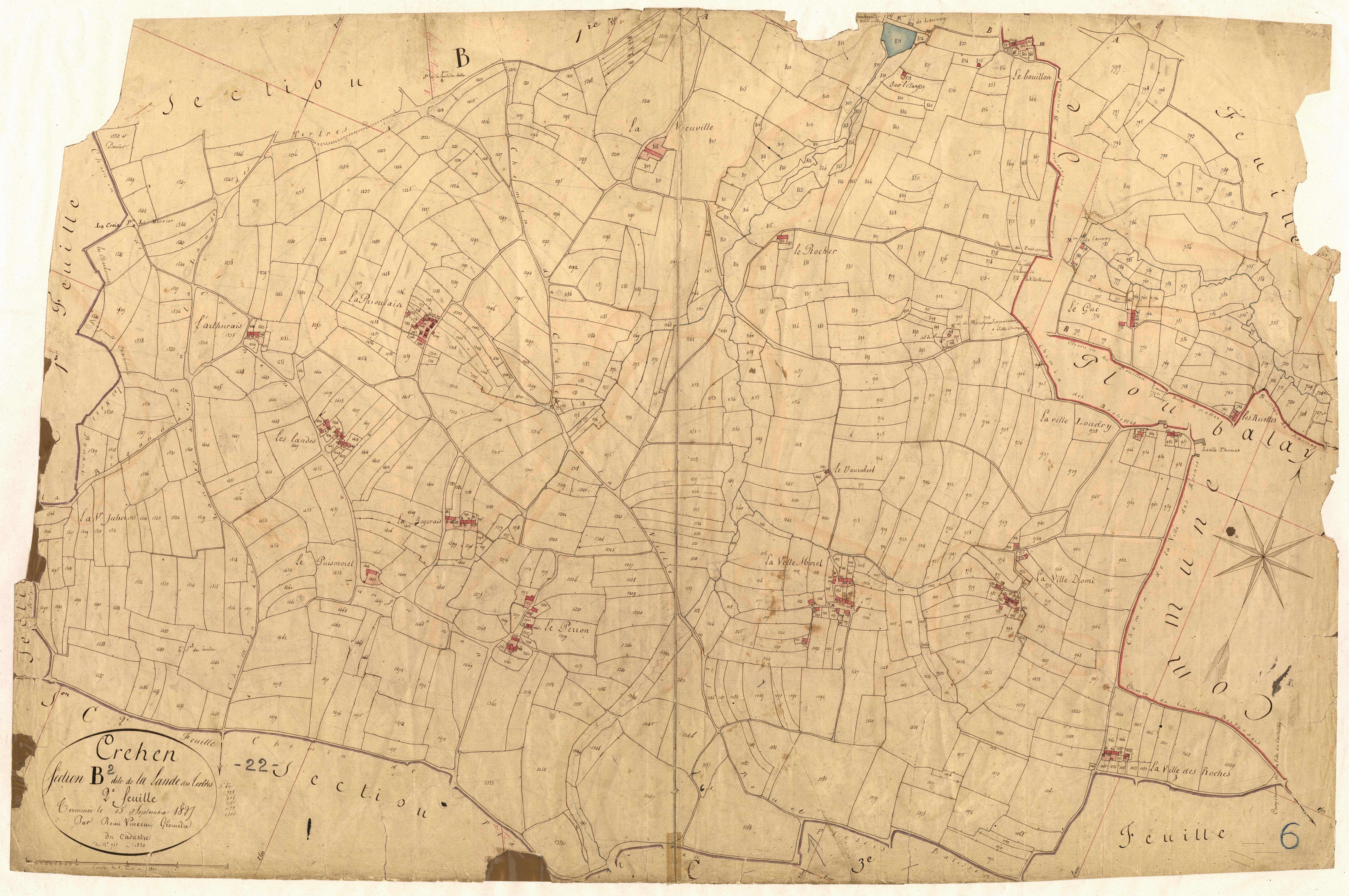 Créhen - Section B, 2e feuille
