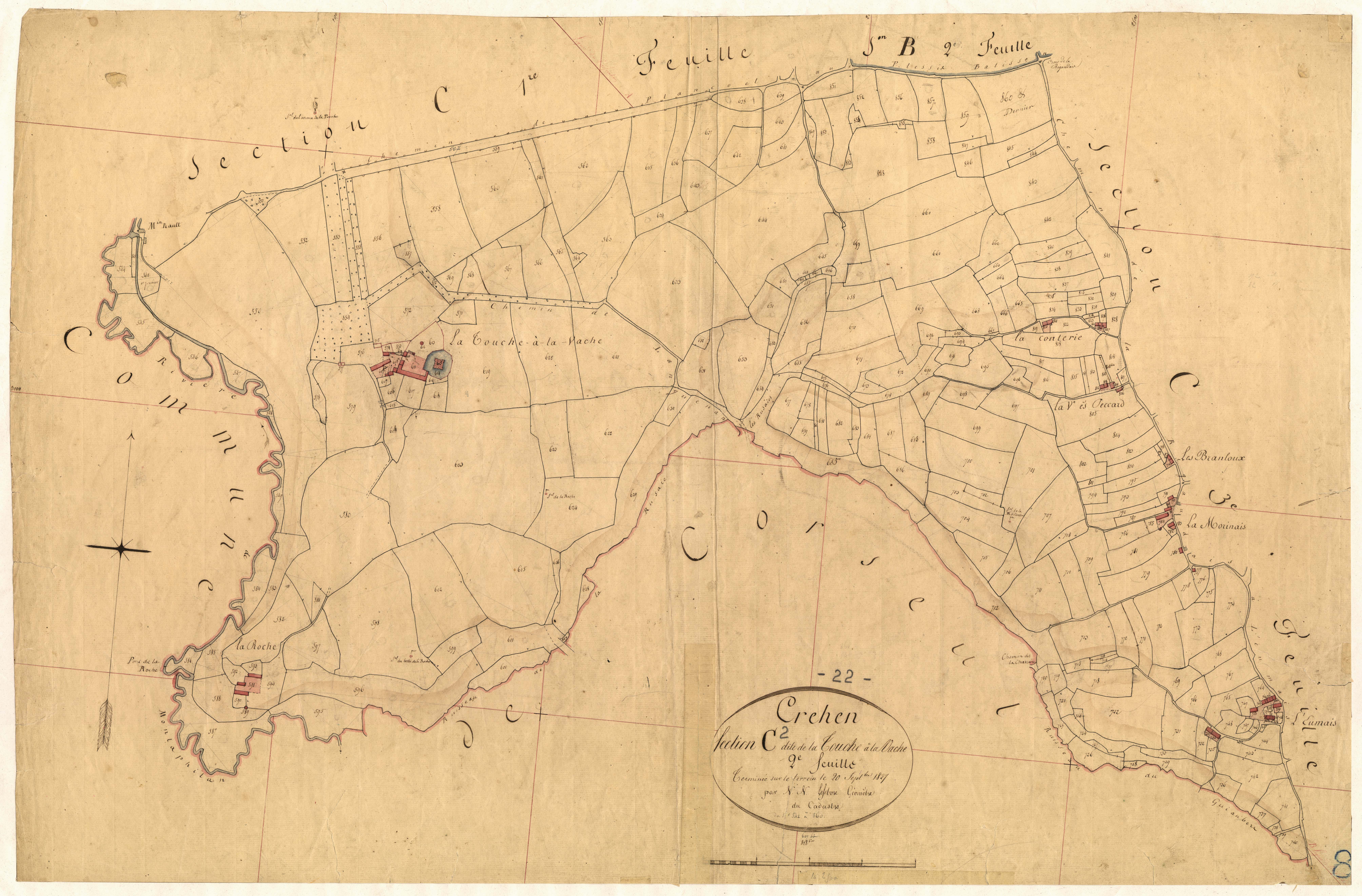 Créhen - Section C, 2e feuille