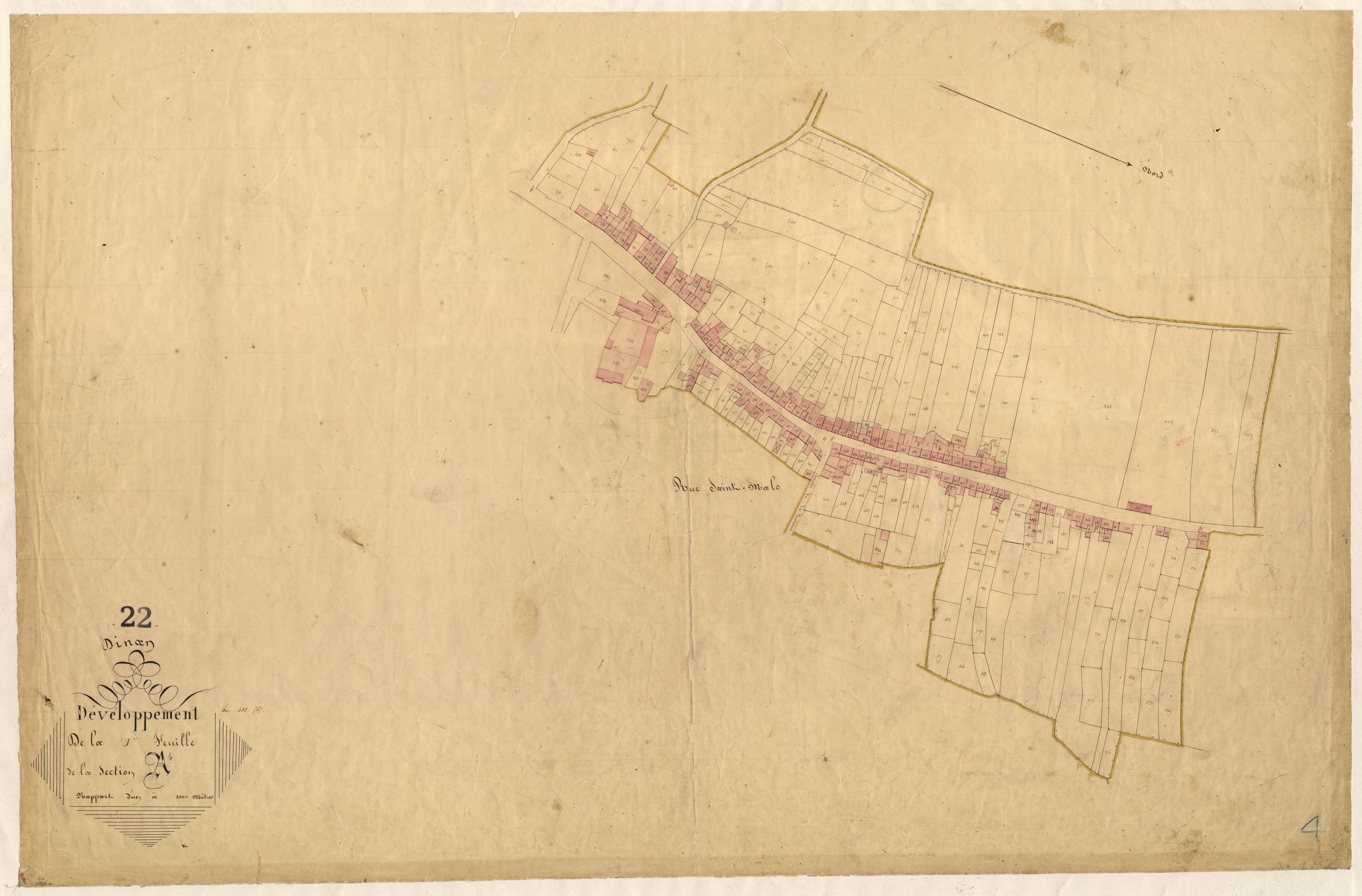 Dinan - Section A, 1re feuille : 2e développement