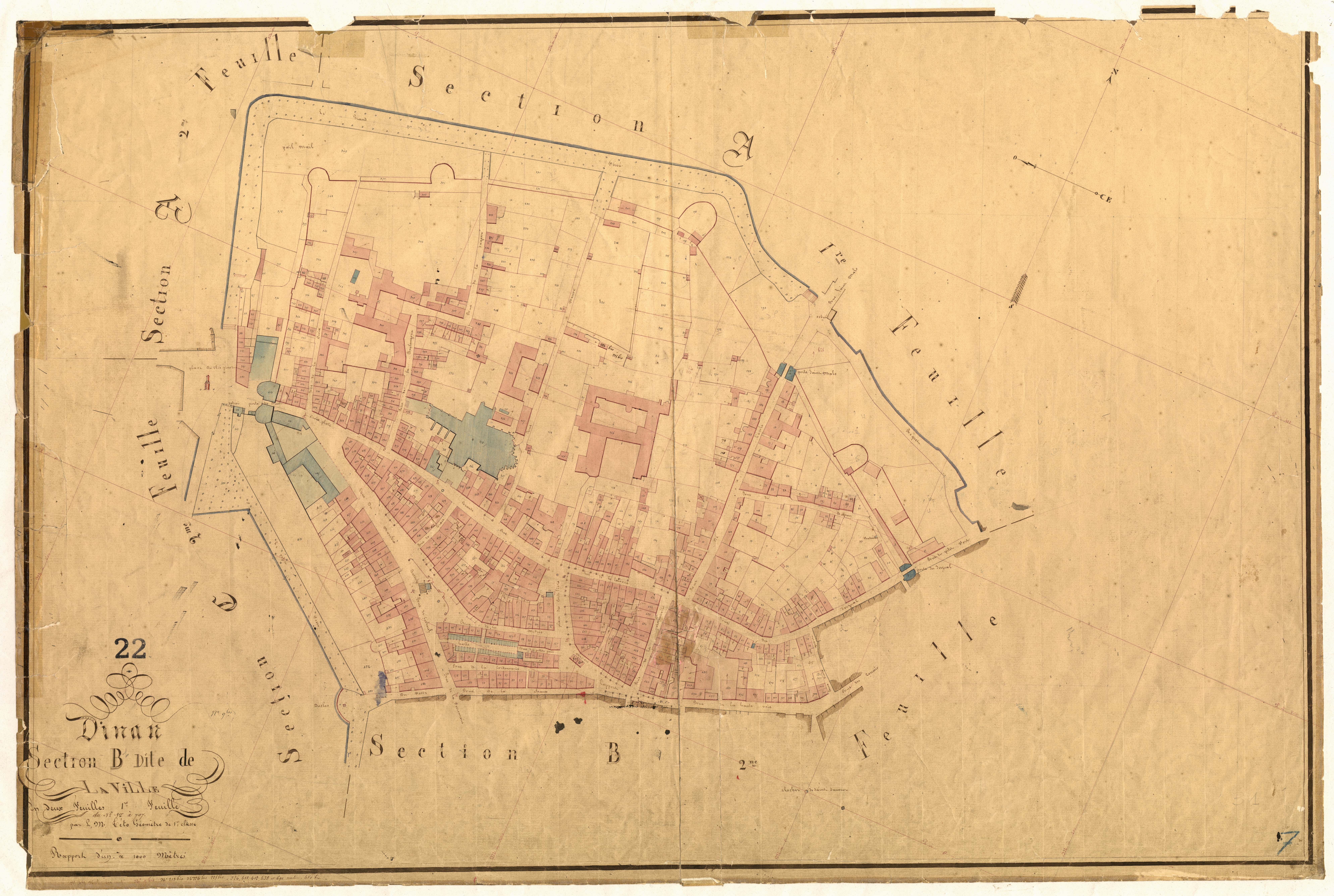 Dinan - Section B, 1re feuille