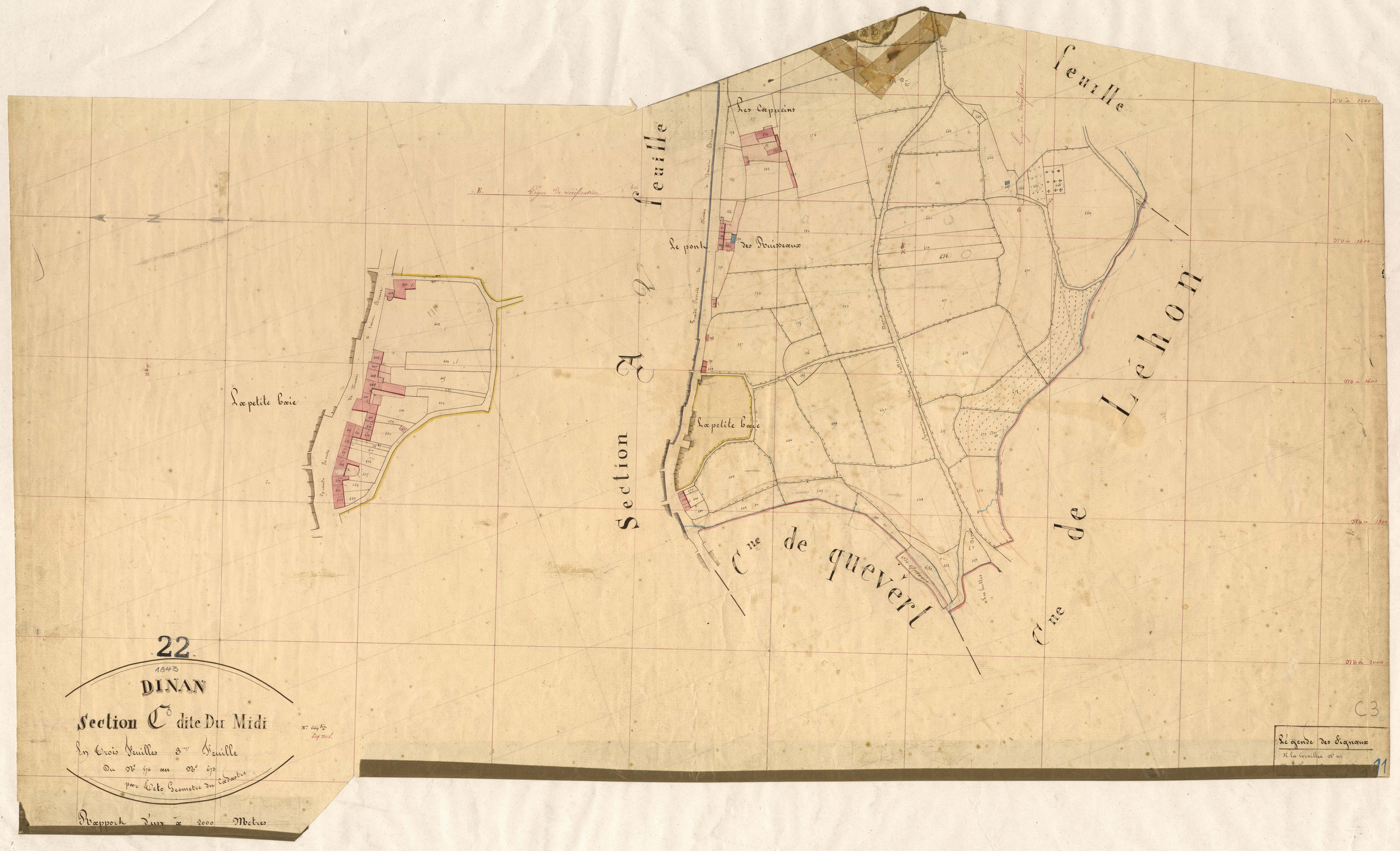 Dinan - Section C, 3e feuille