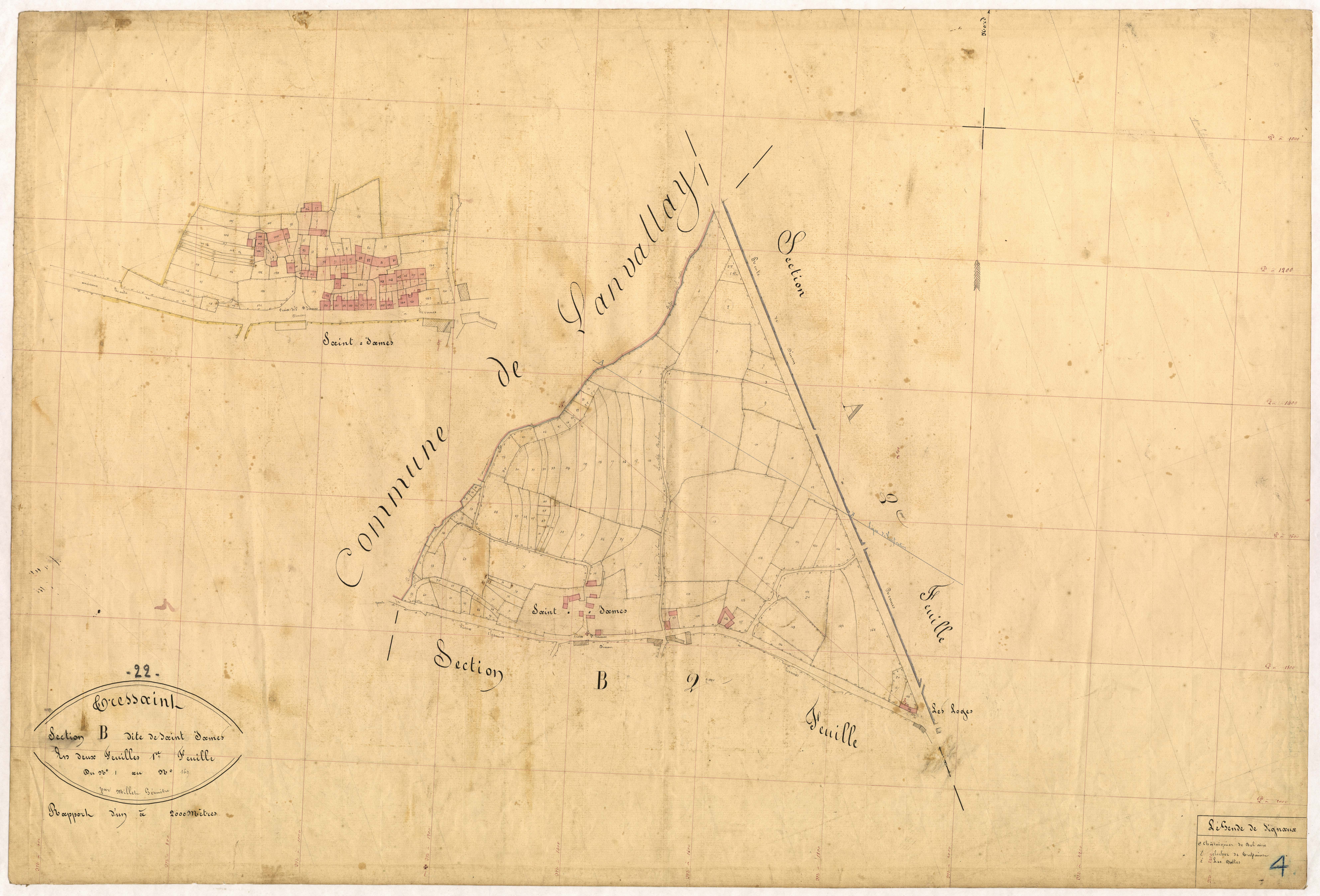 Dinan - Section B, 1re feuille