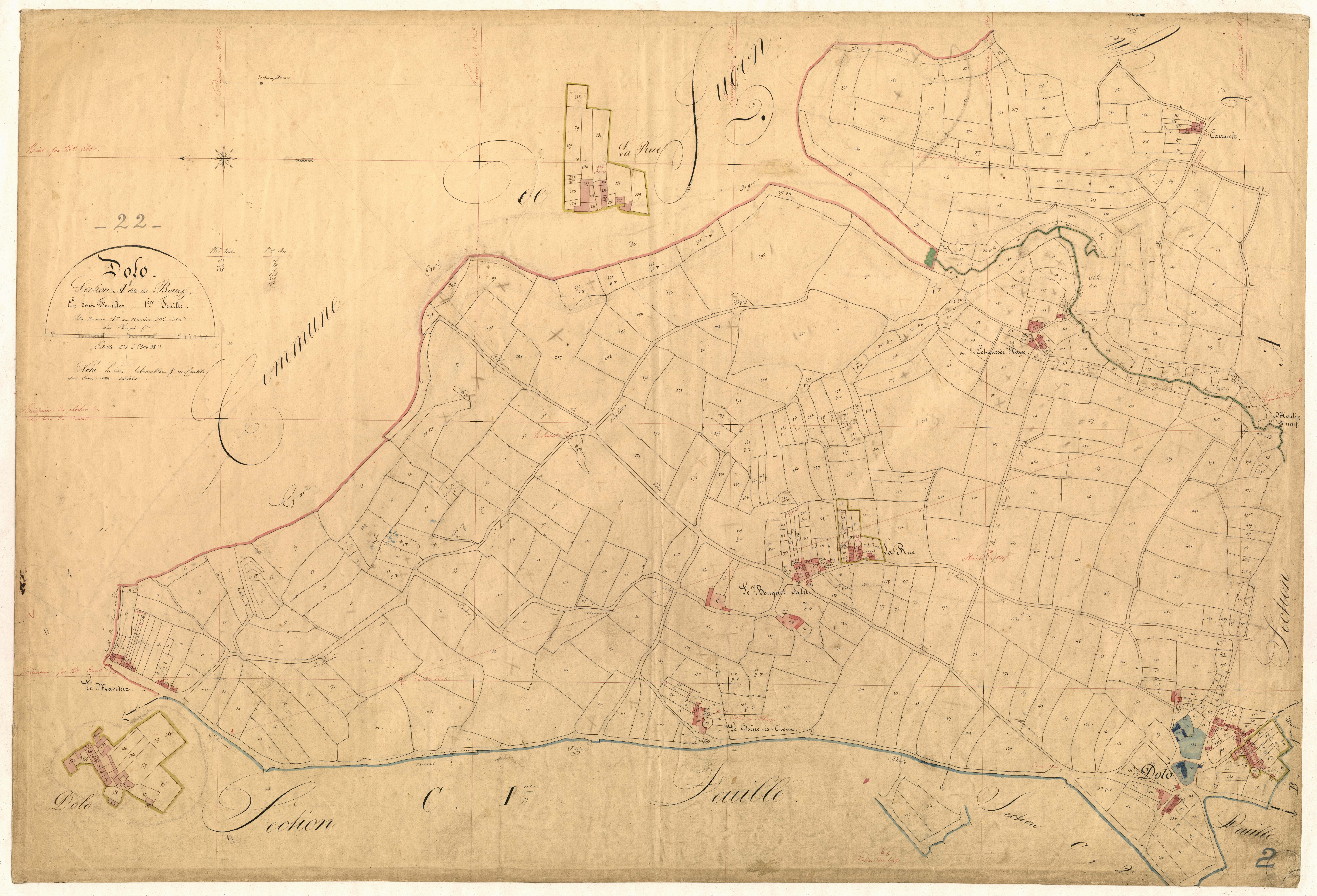 Dolo - Section A, 1re feuille