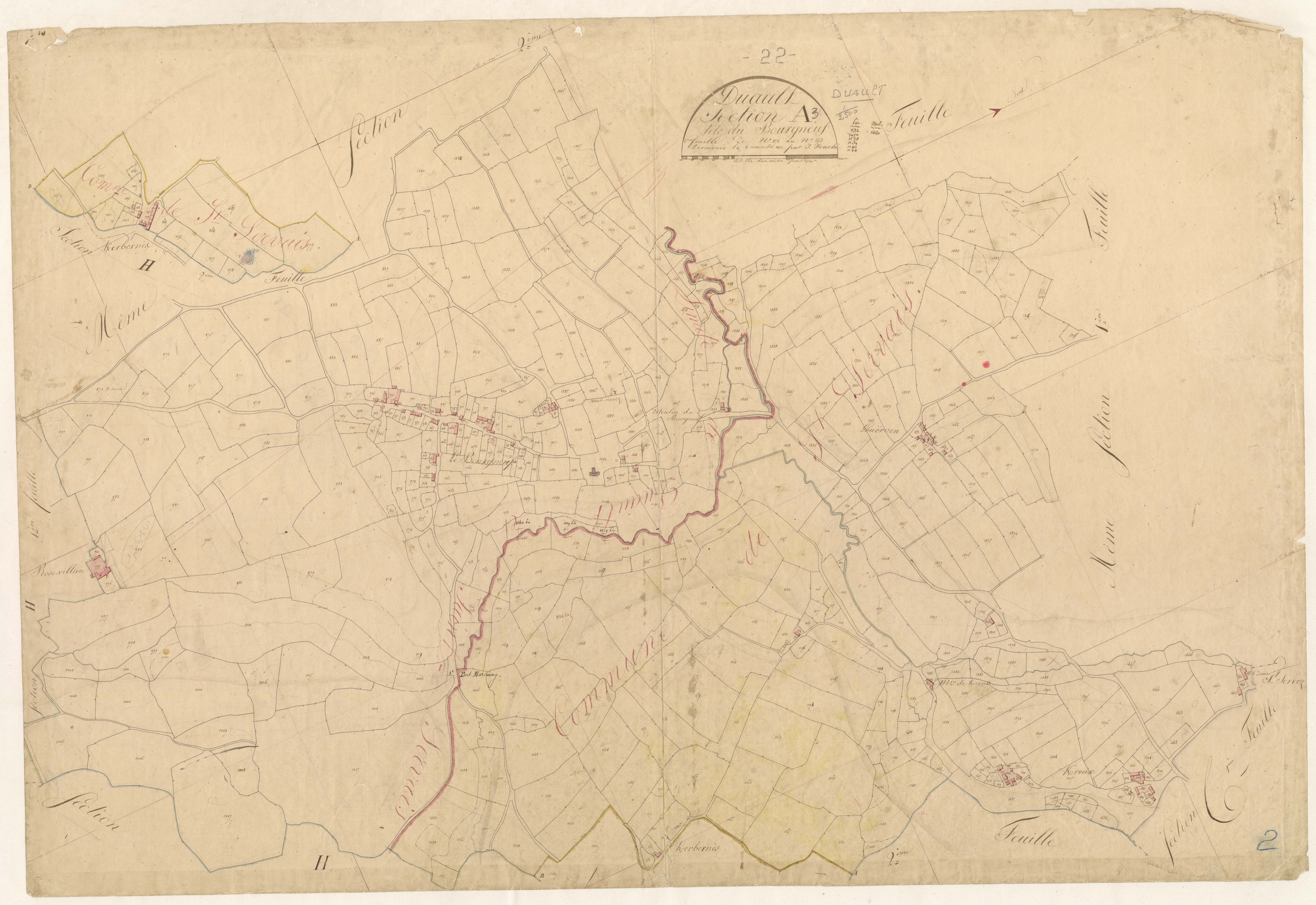 Duault - Section A, 3e feuille