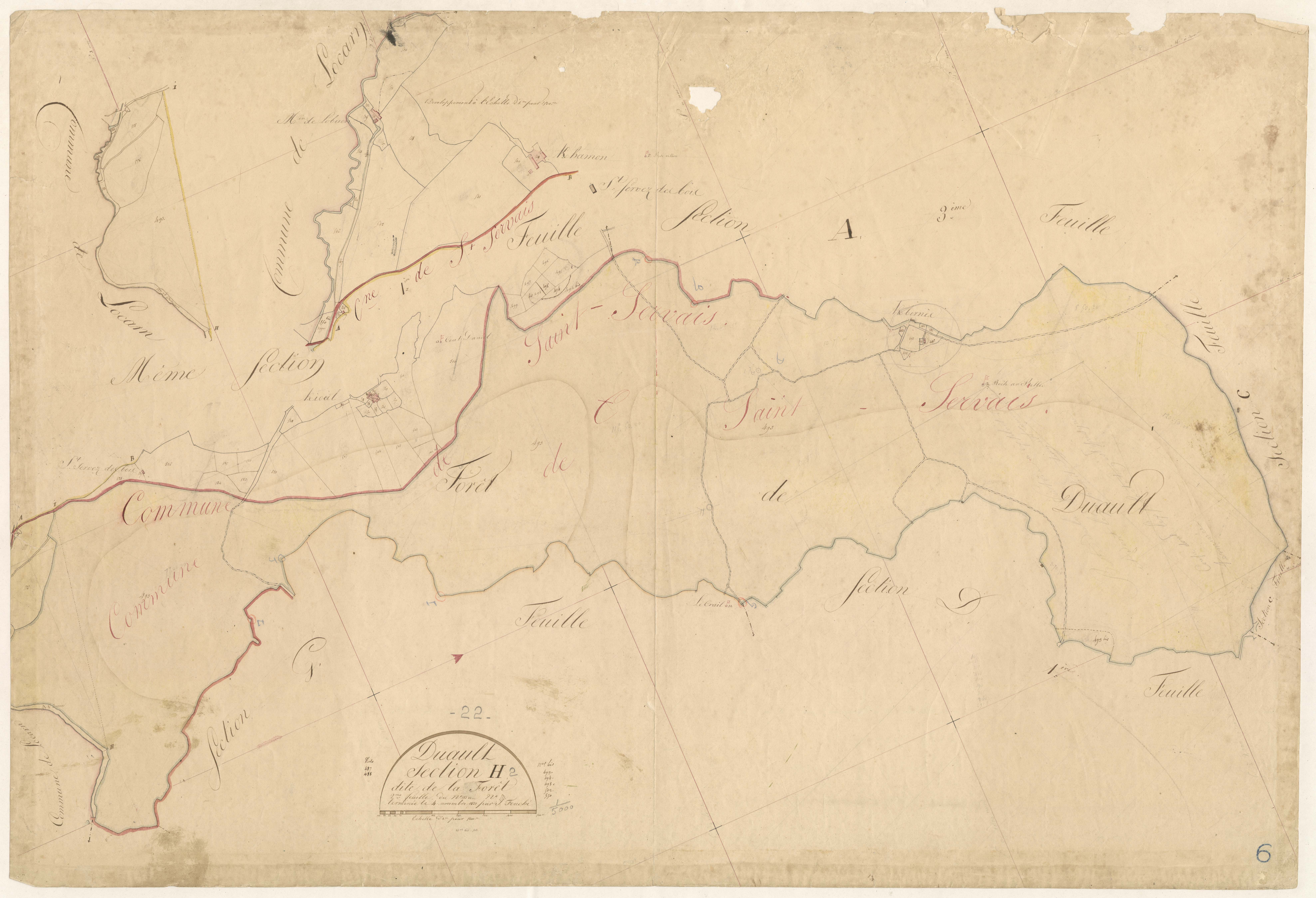 Duault - Section H, 2e feuille