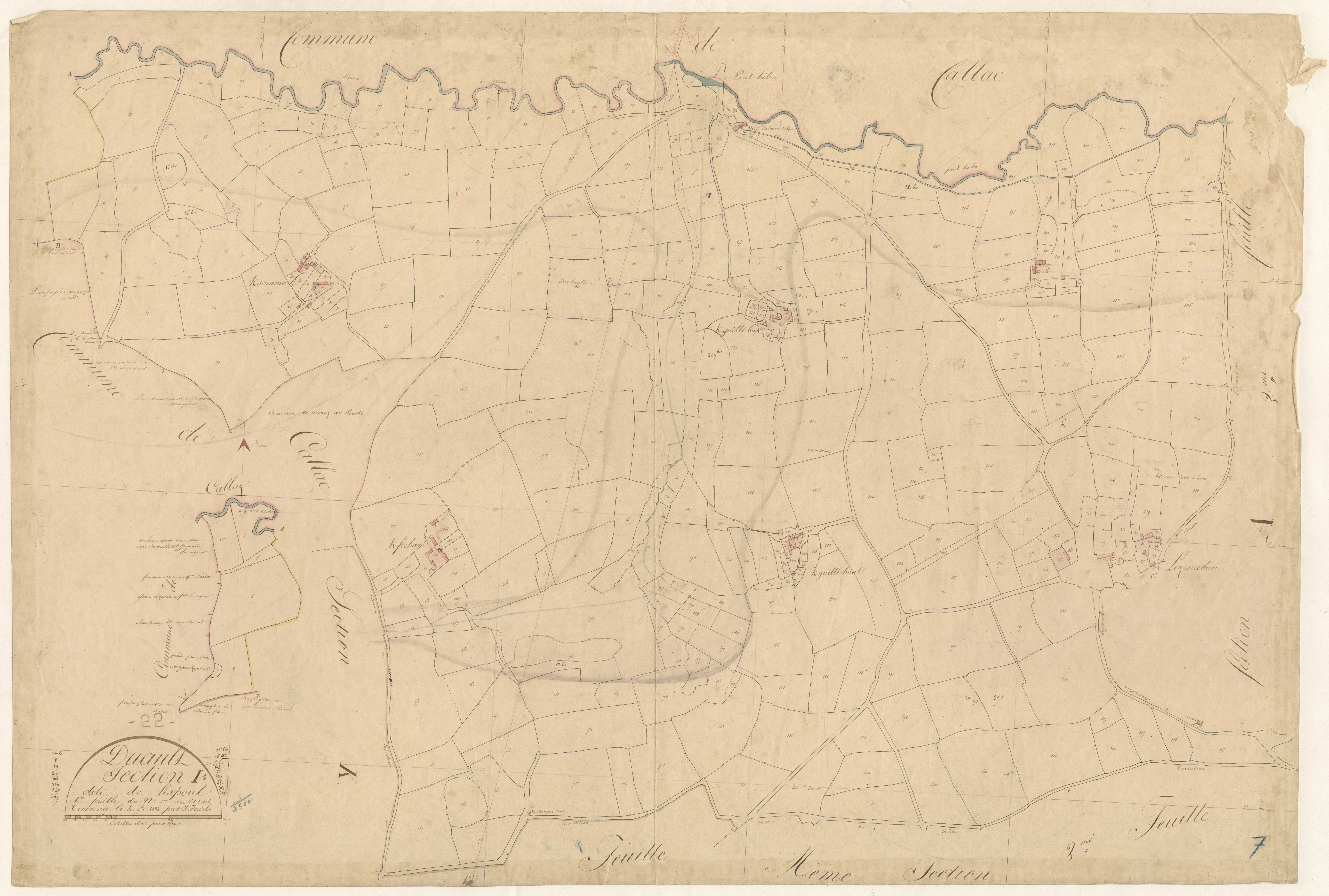 Duault - Section I, 1re feuille