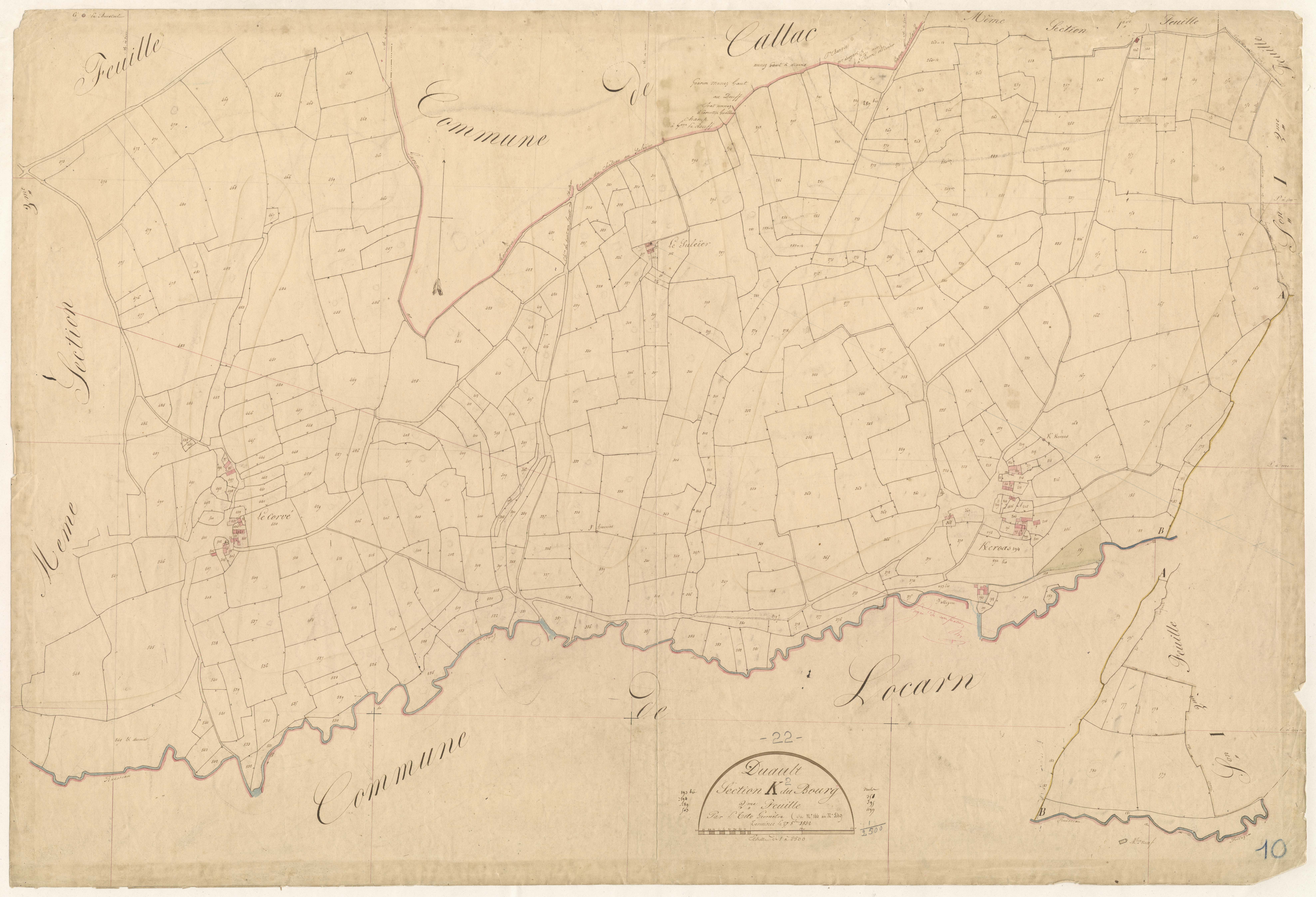 Duault - Section K, 2e feuille