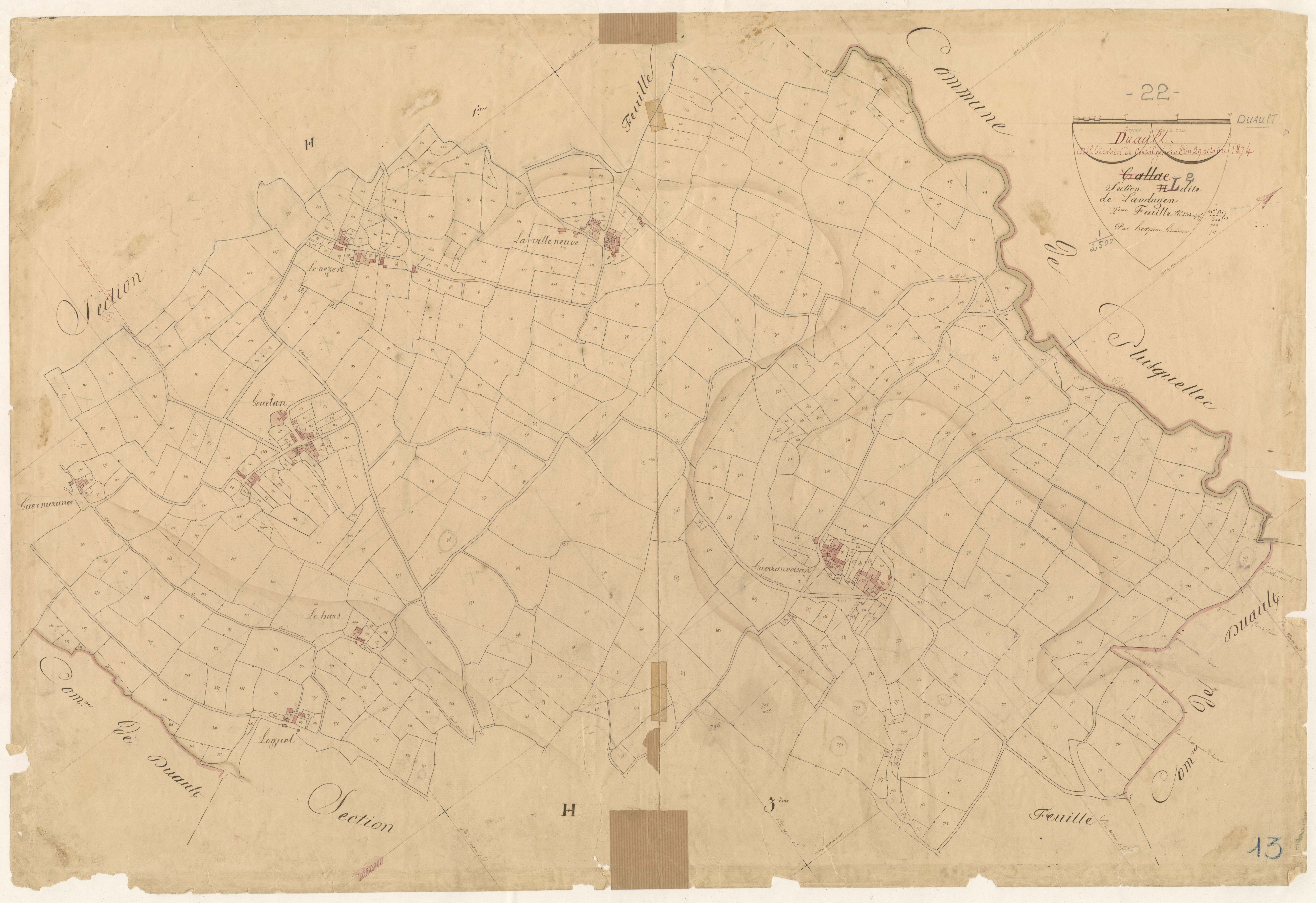 Duault - Section L, 2e feuille