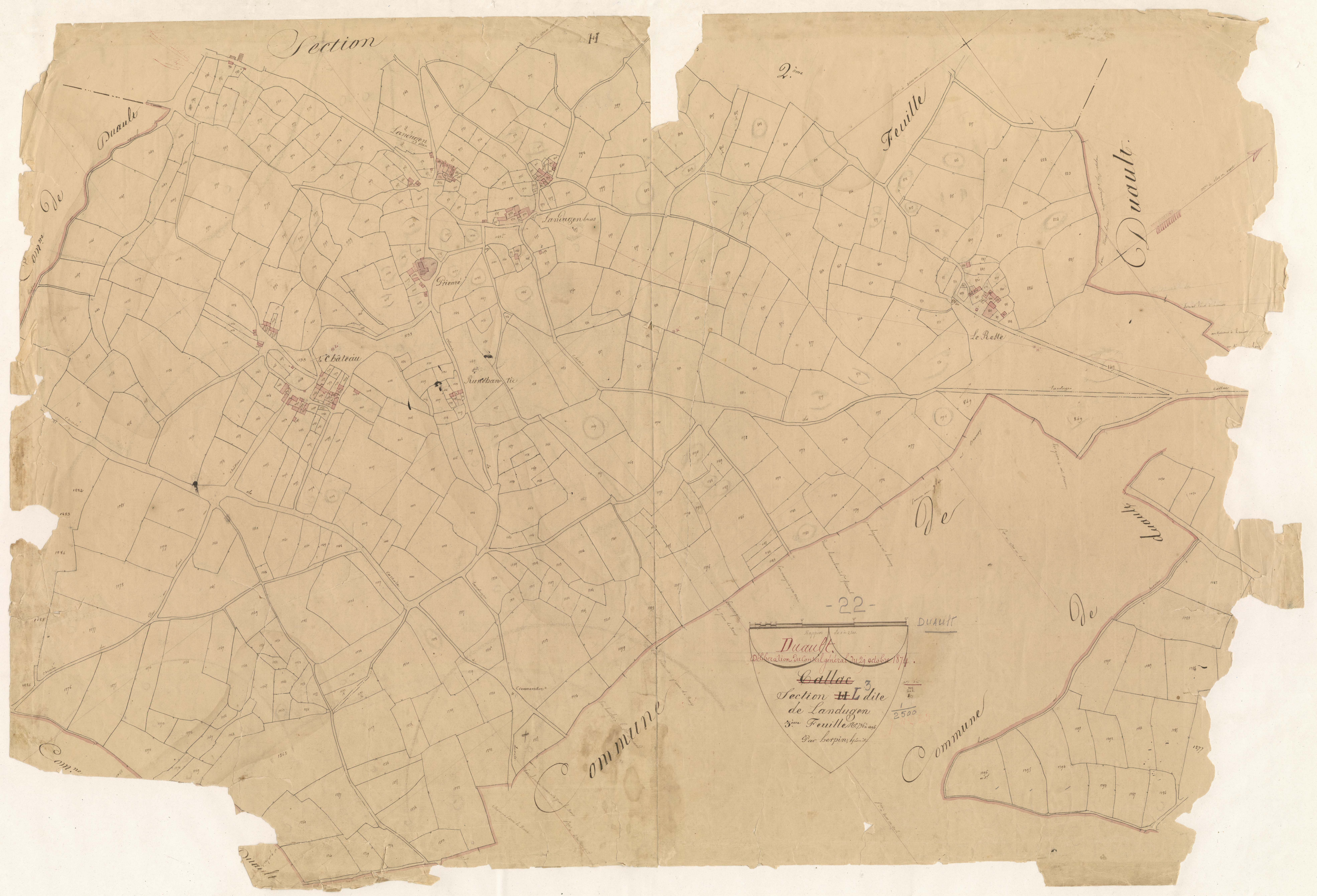 Duault - Section L, 3e feuille