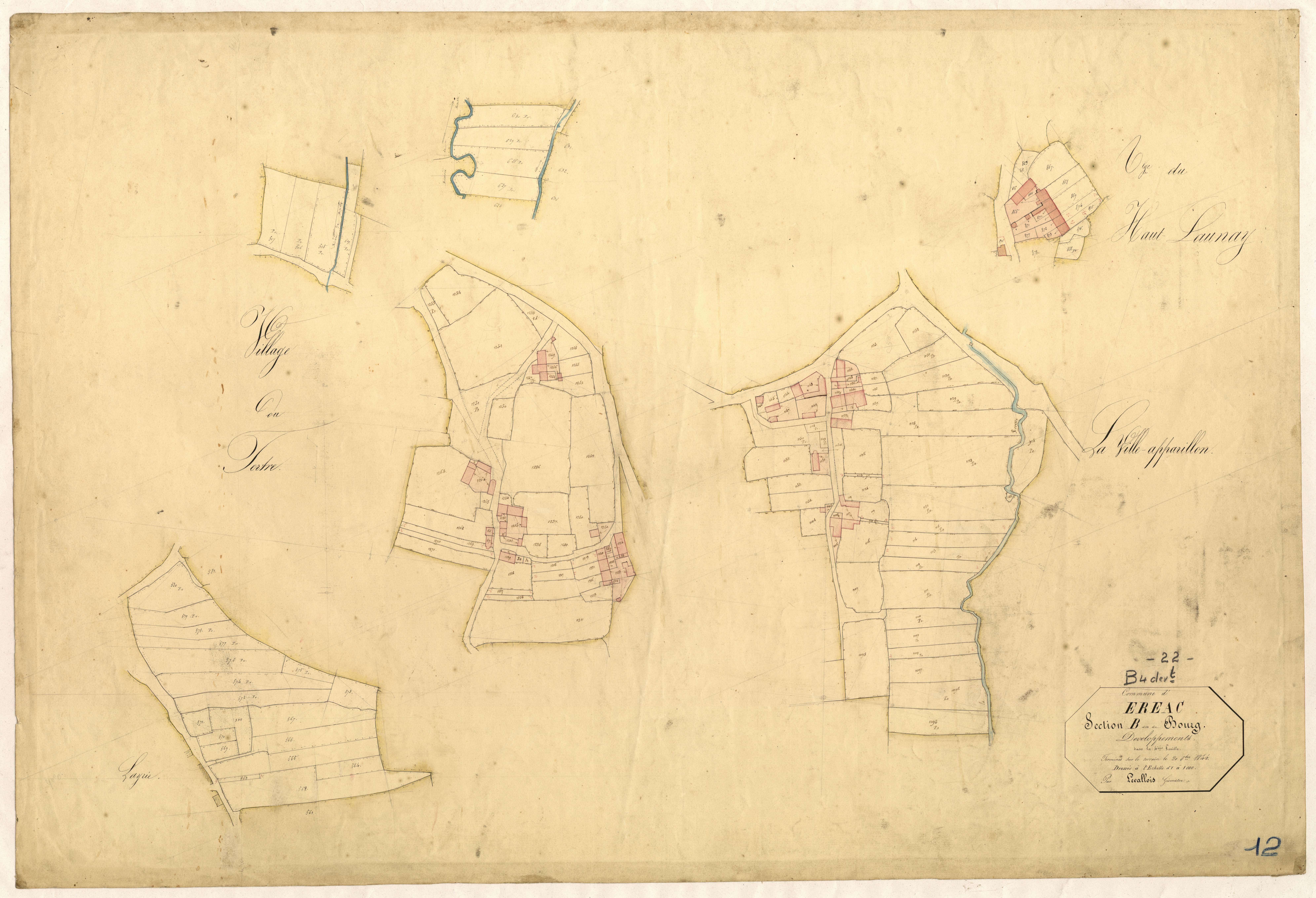 Éréac - Section B, 4e feuille : développement