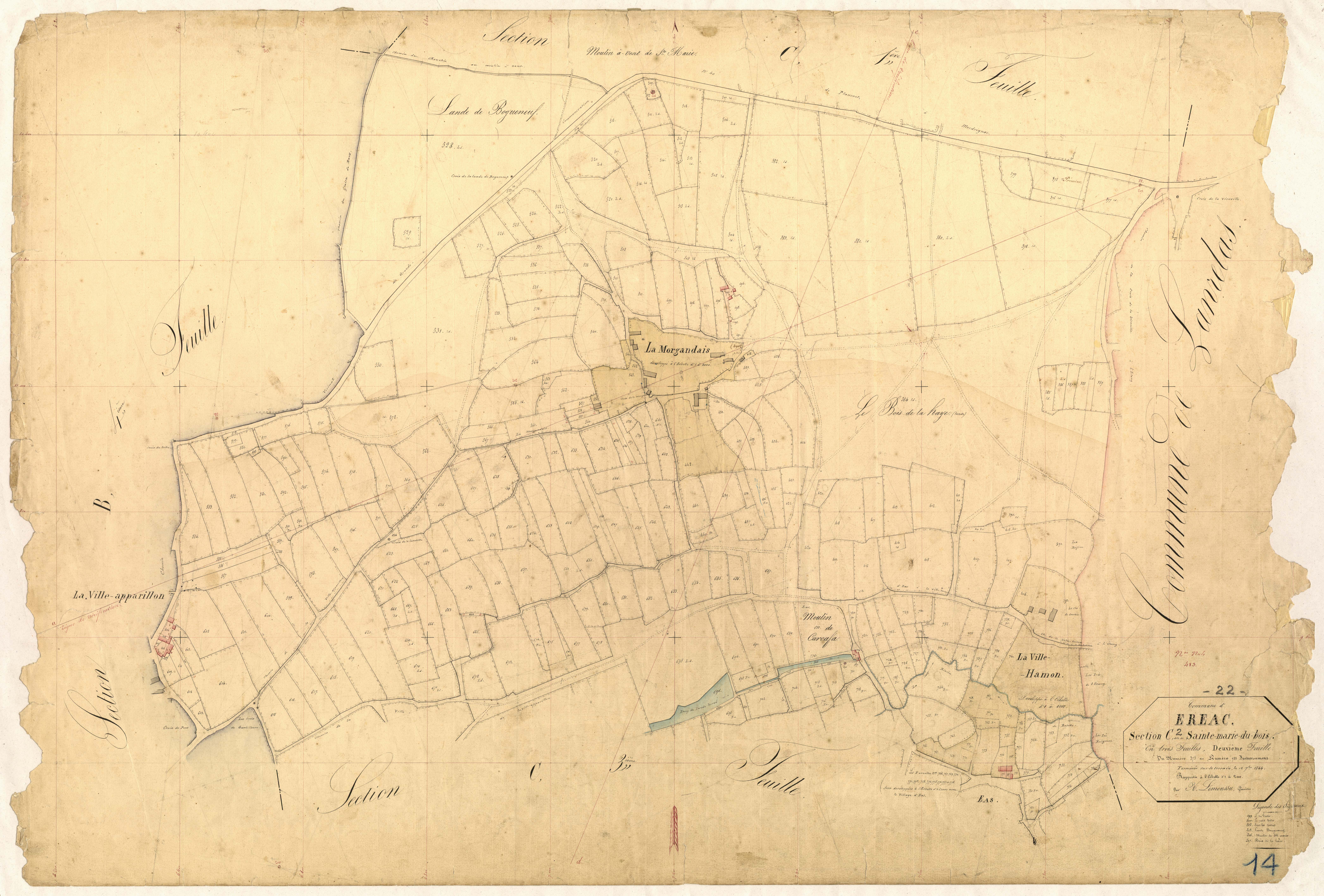Éréac - Section C, 2e feuille
