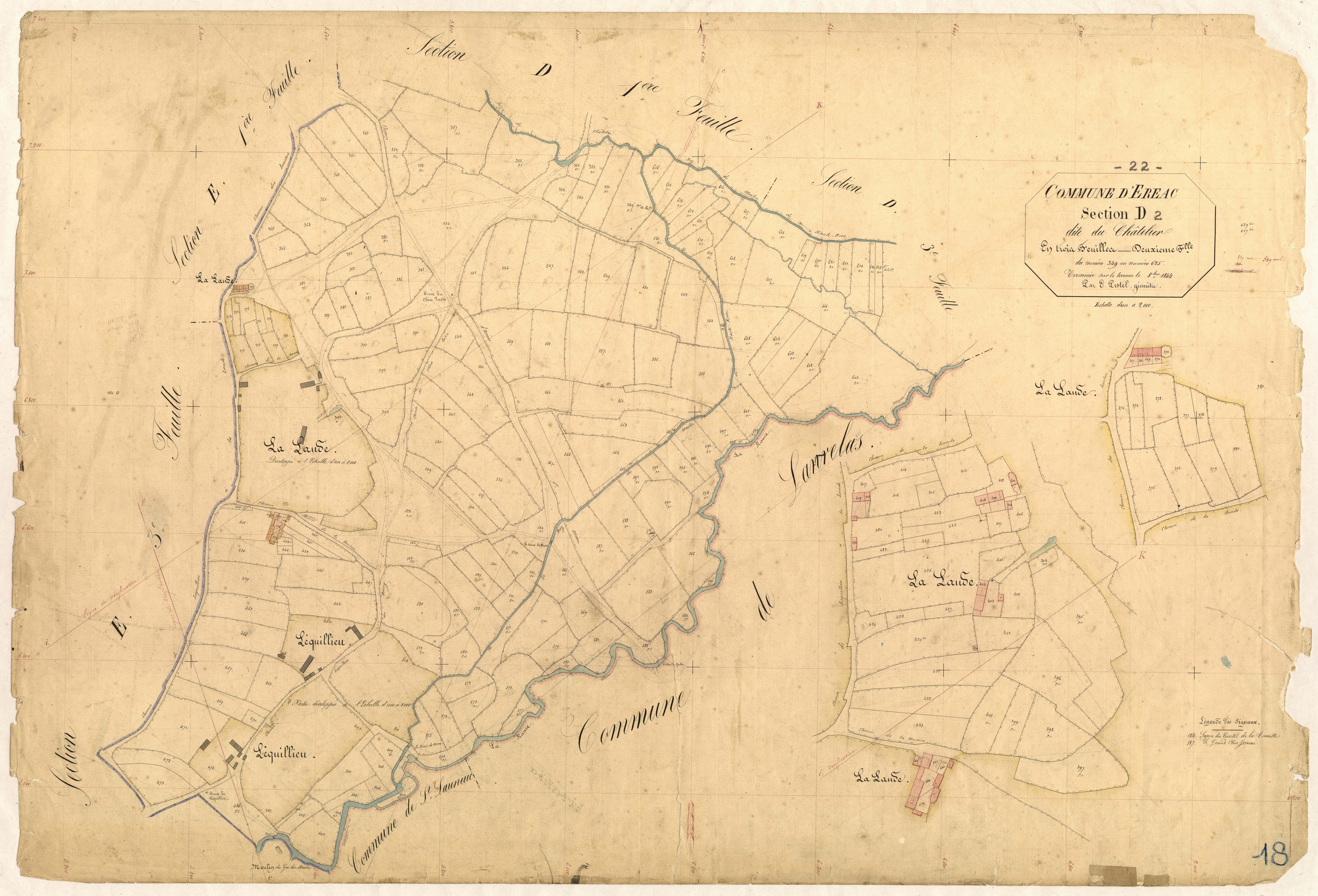 Éréac - Section D, 2e feuille