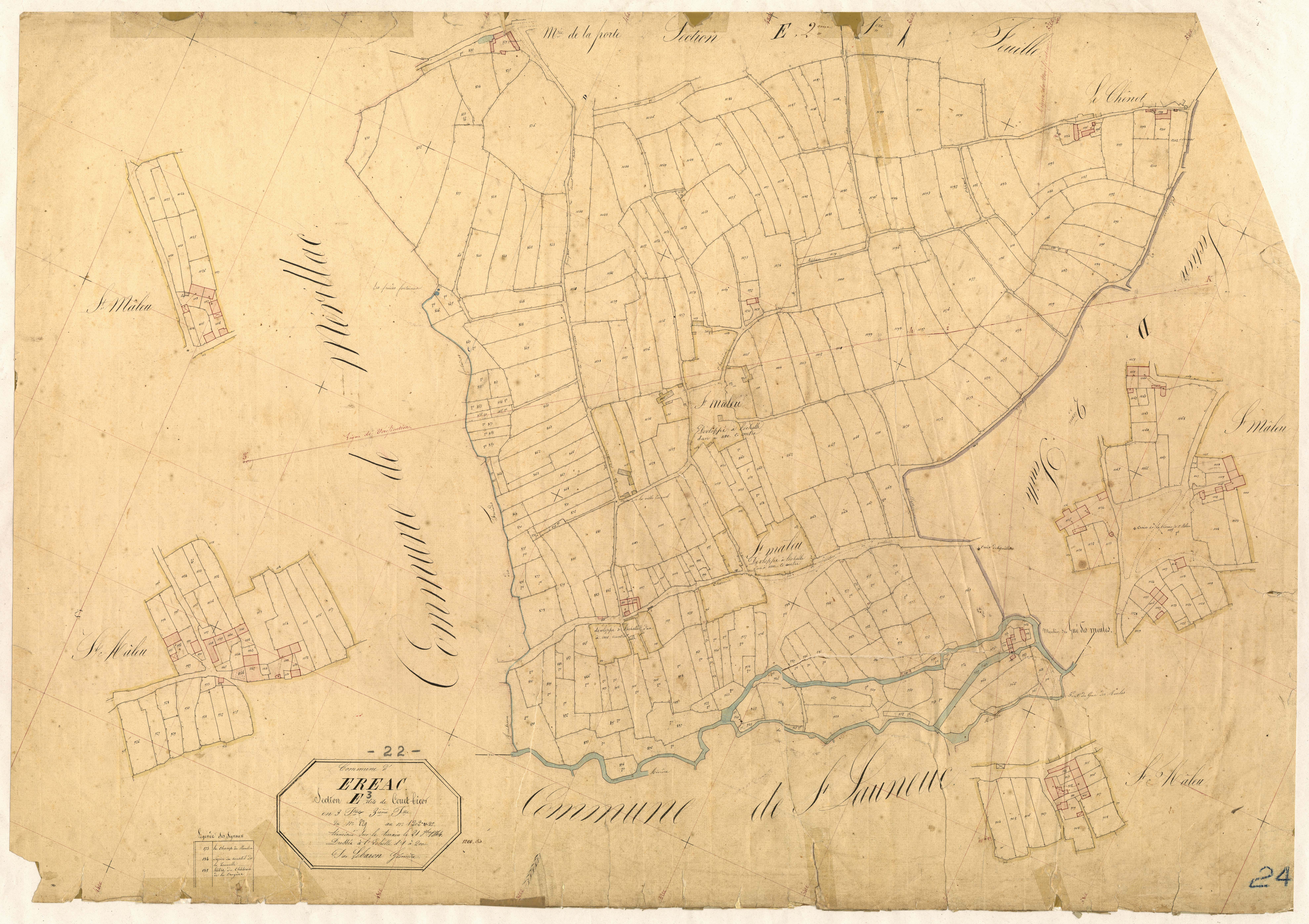 Éréac - Section E, 3e feuille