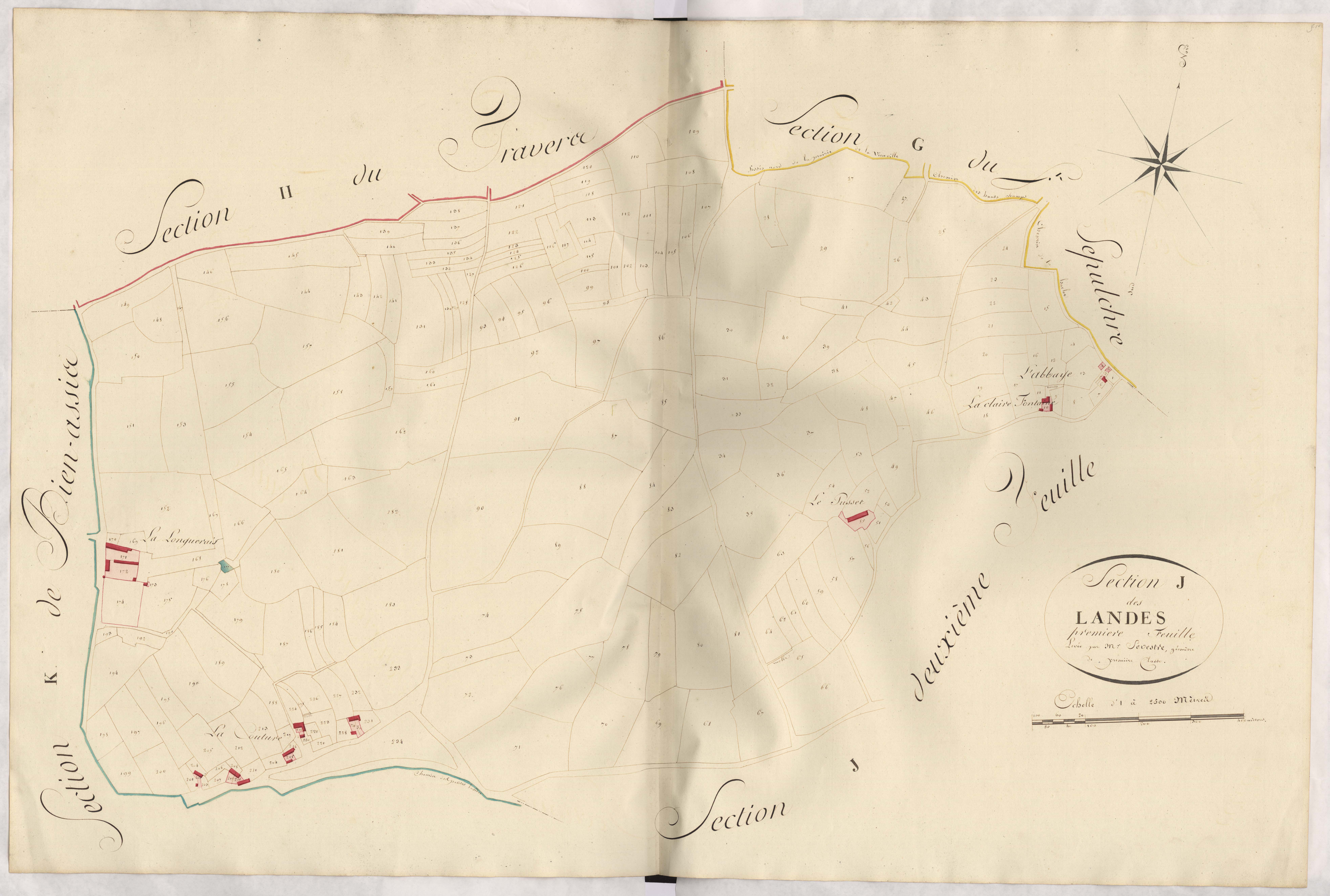 Erquy - Section J, 1re feuille