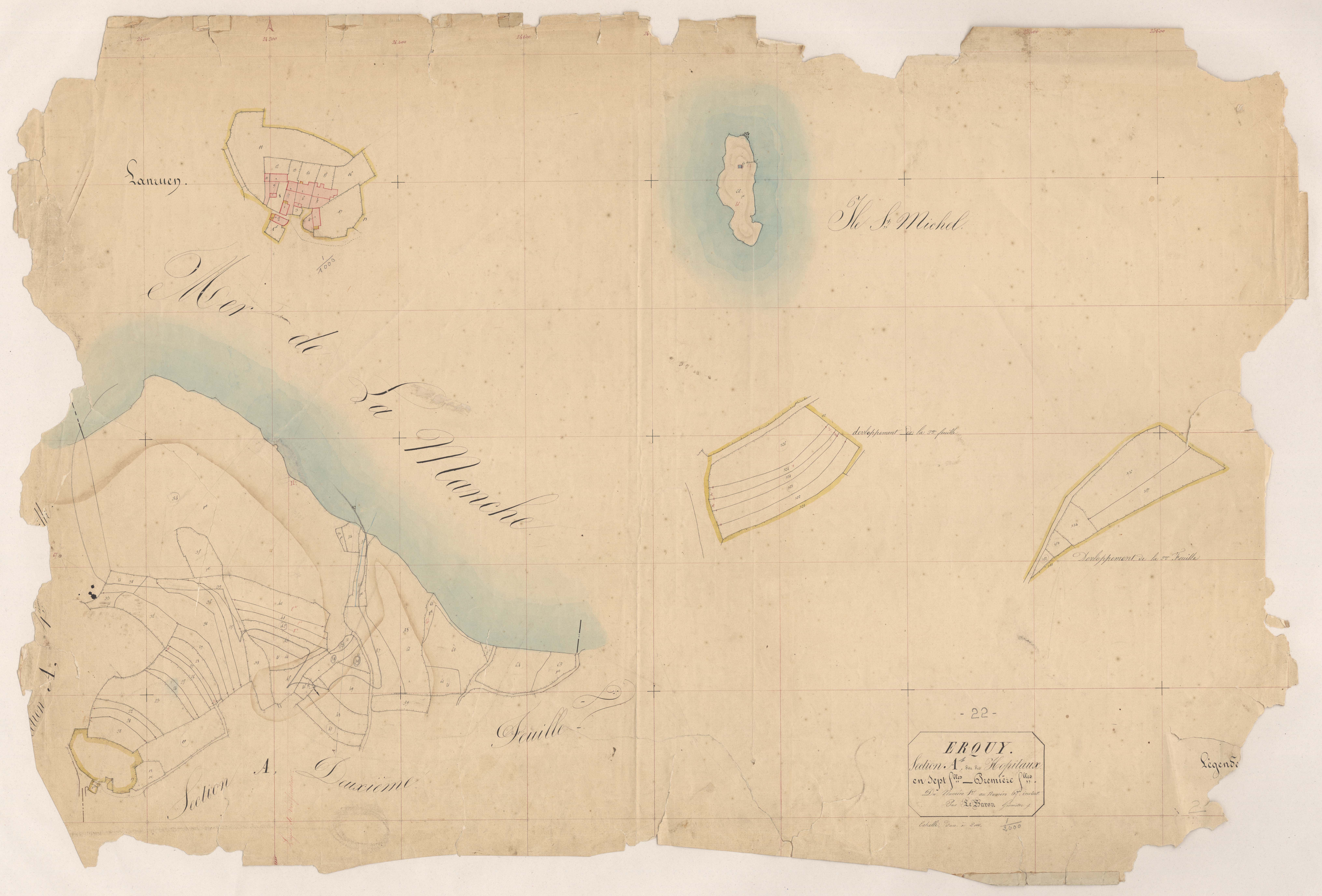Erquy - Section A, 1re feuille