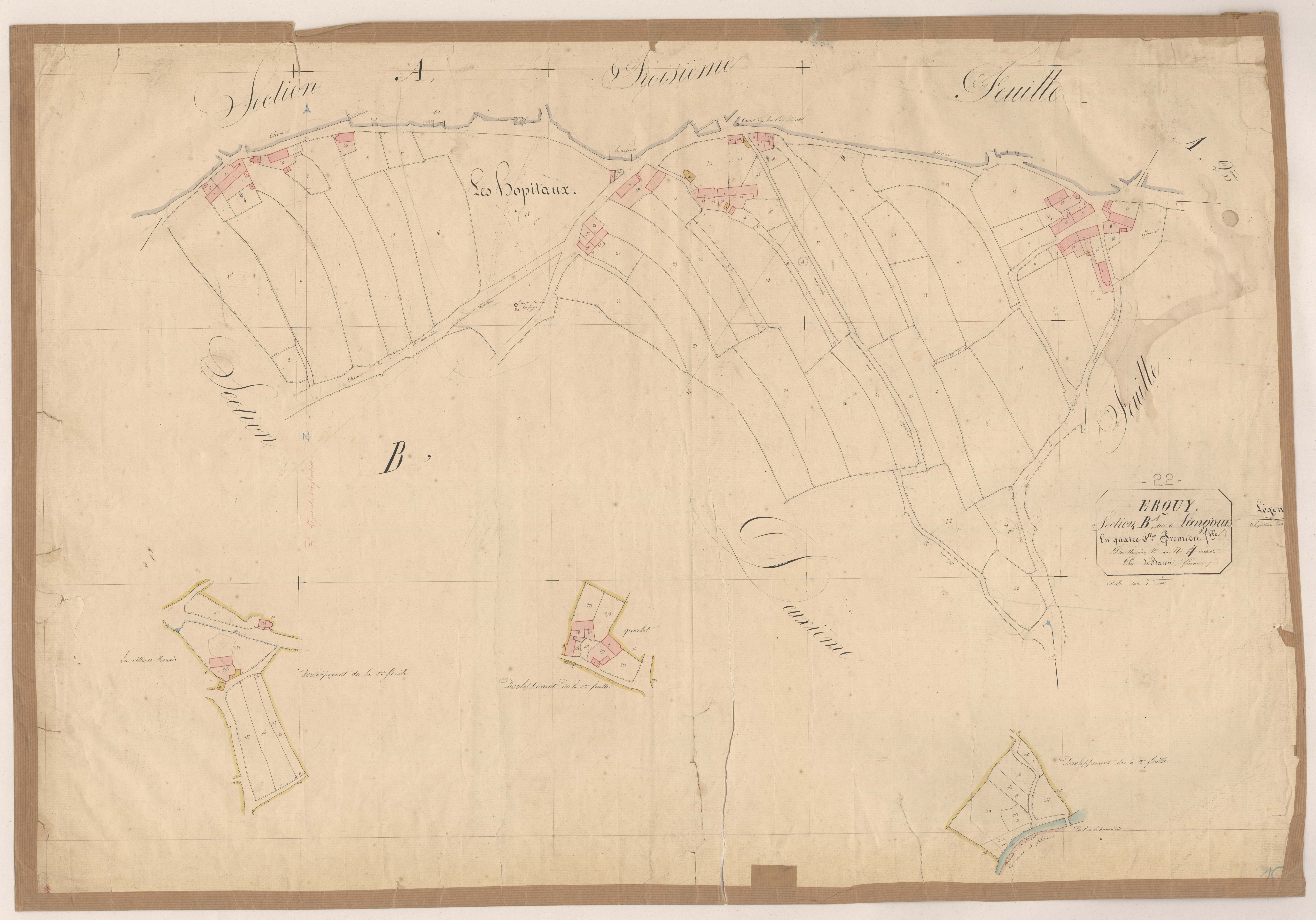 Erquy - Section B, 1re feuille