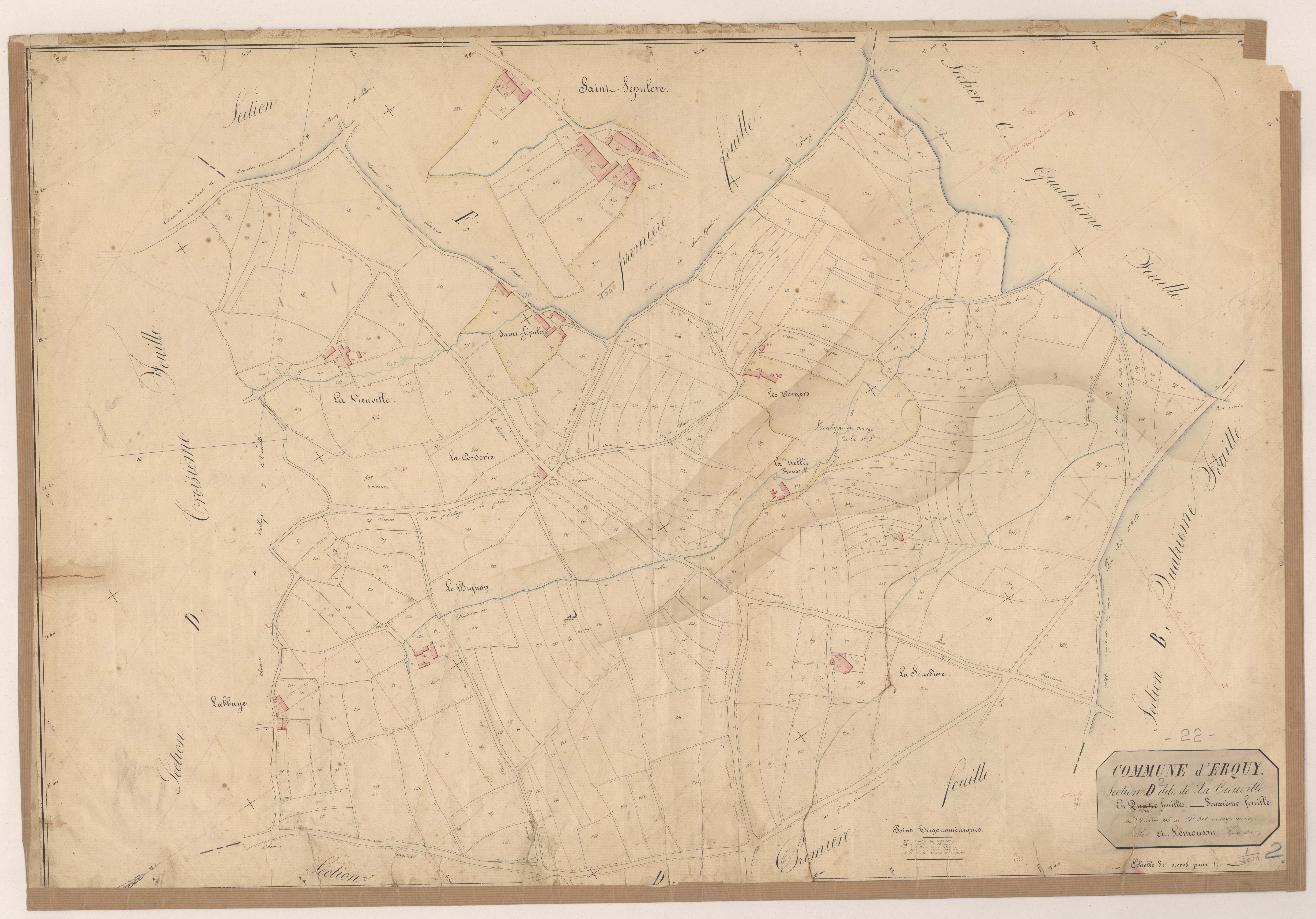 Erquy - Section D, 2e feuille