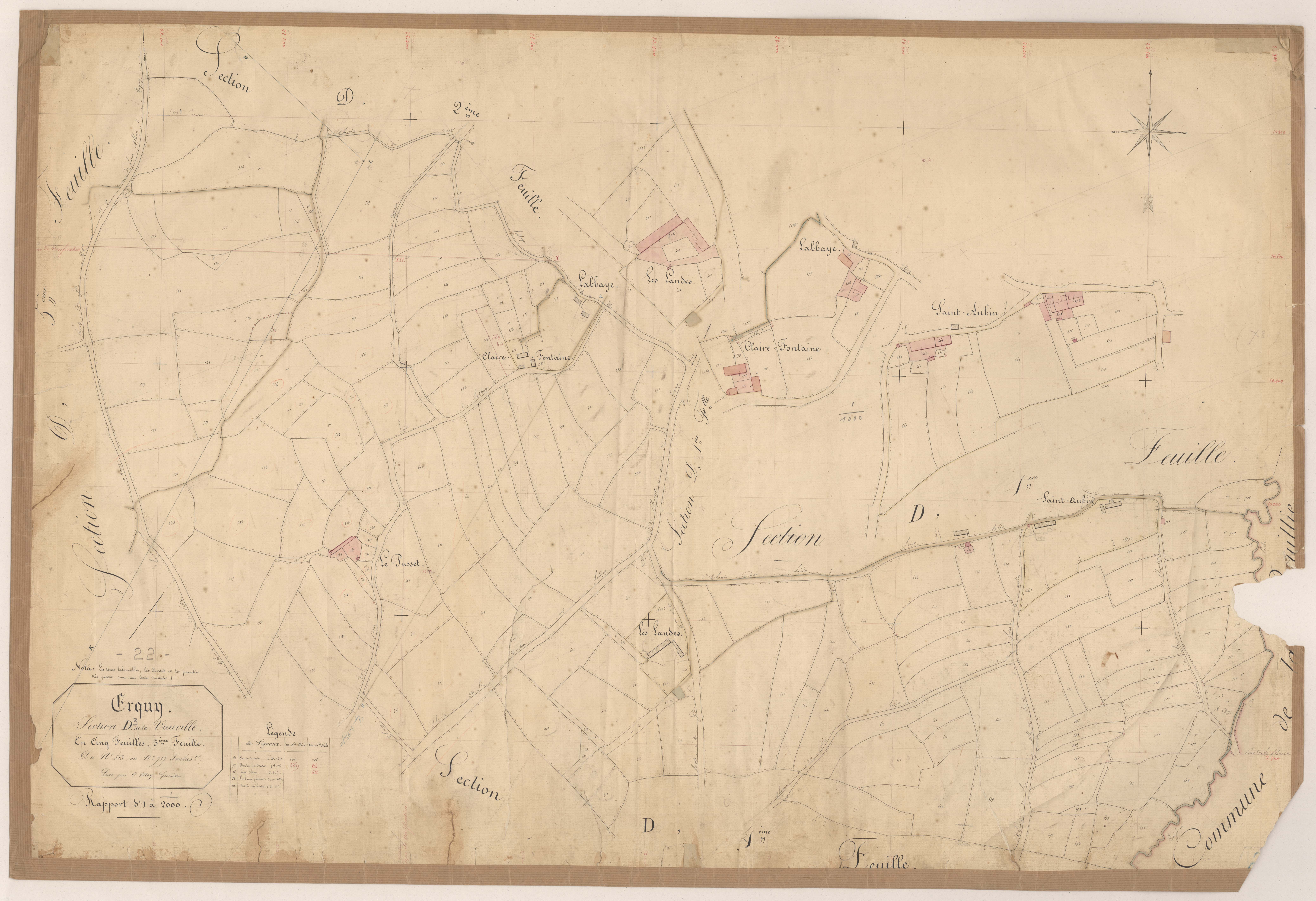 Erquy - Section D, 3e feuille