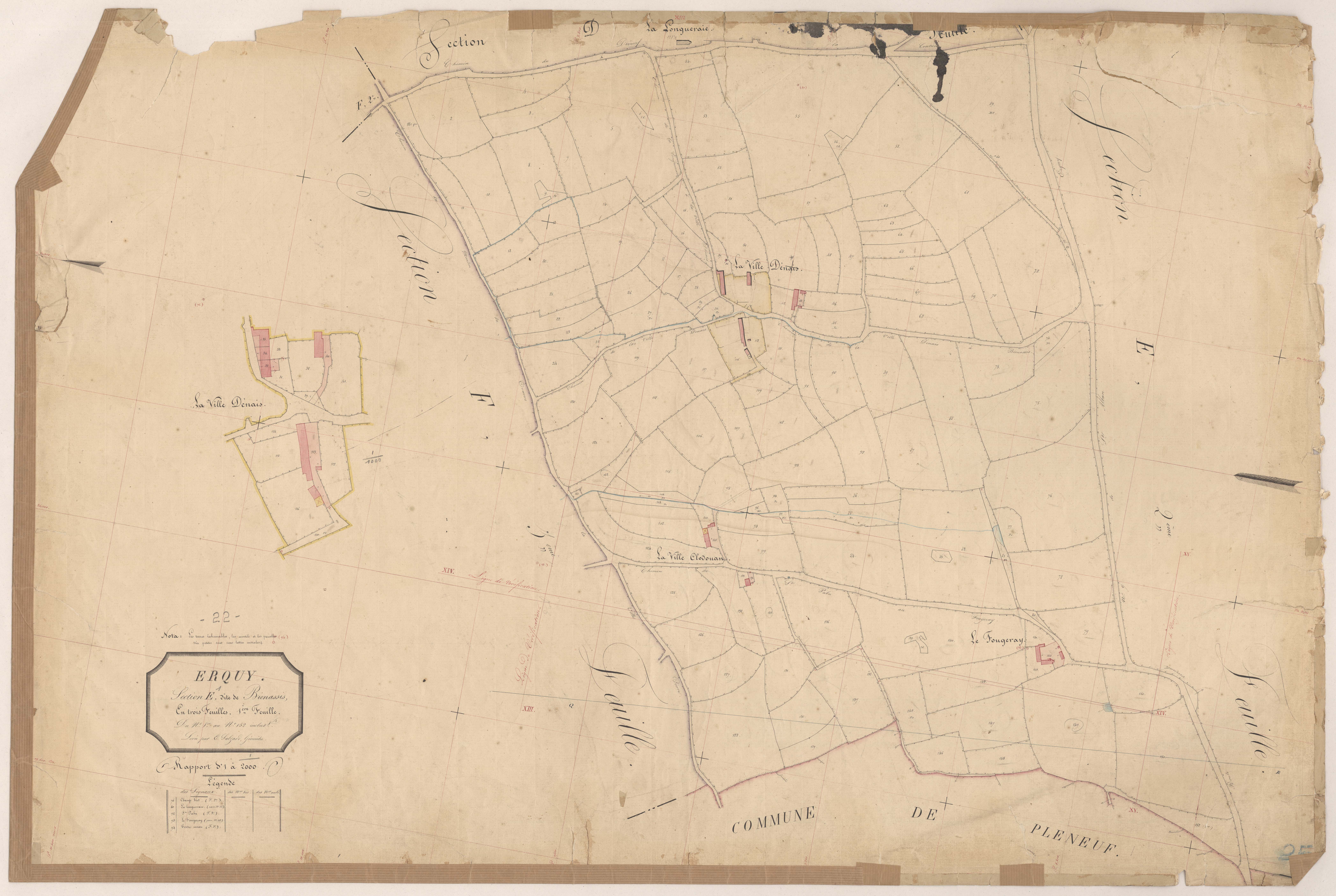 Erquy - Section E, 1re feuille