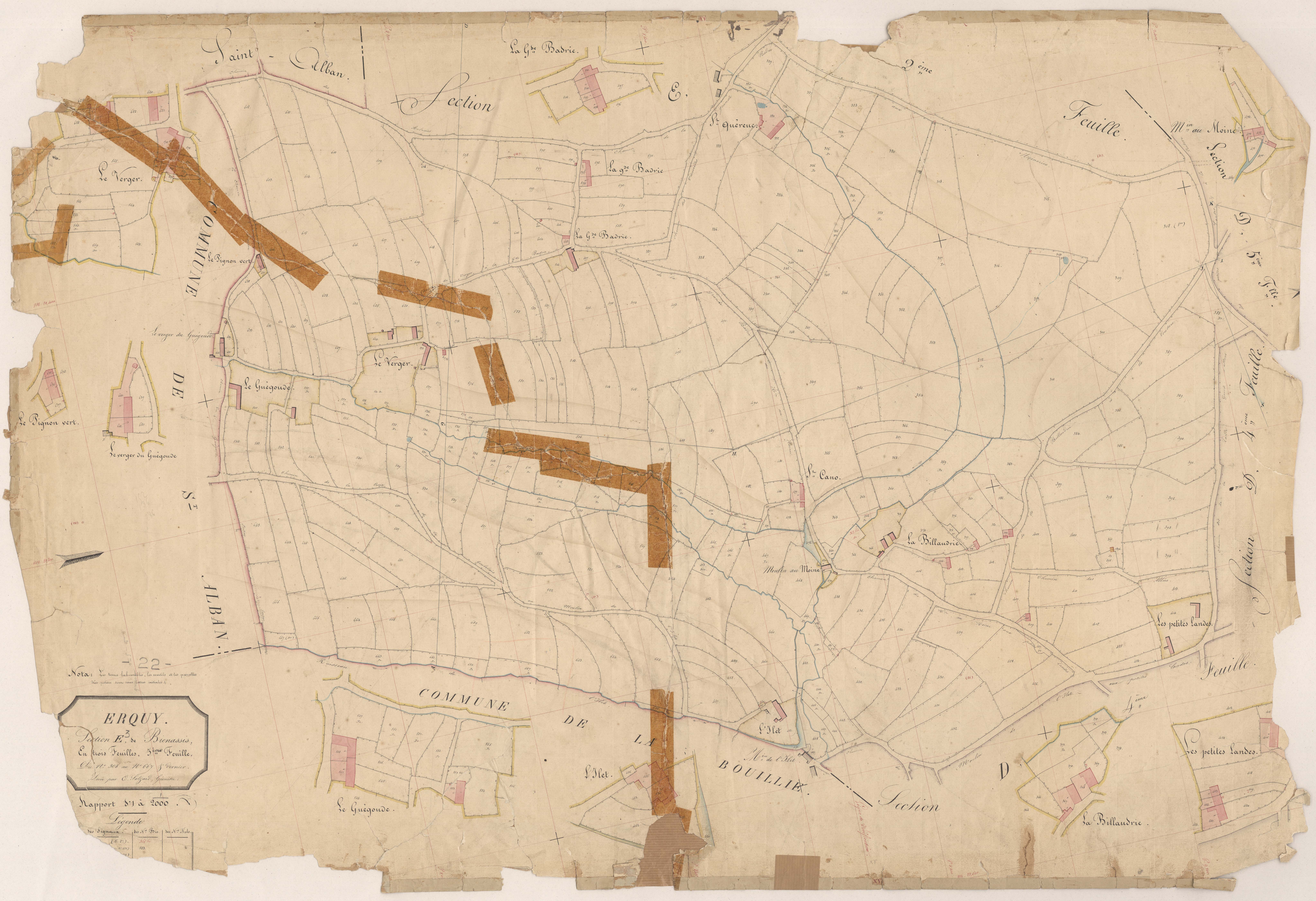 Erquy - Section E, 3e feuille