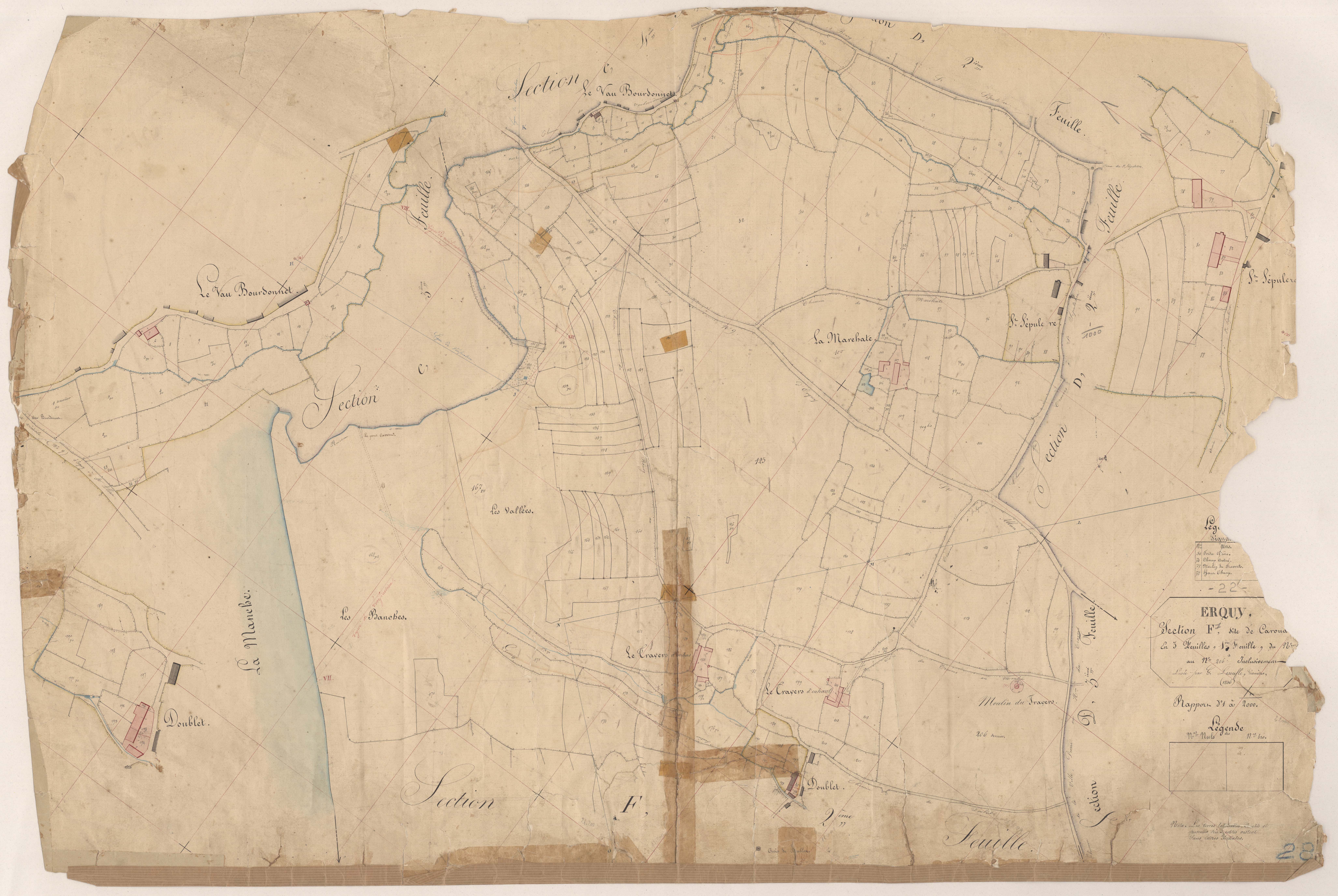 Erquy - Section F, 1re feuille