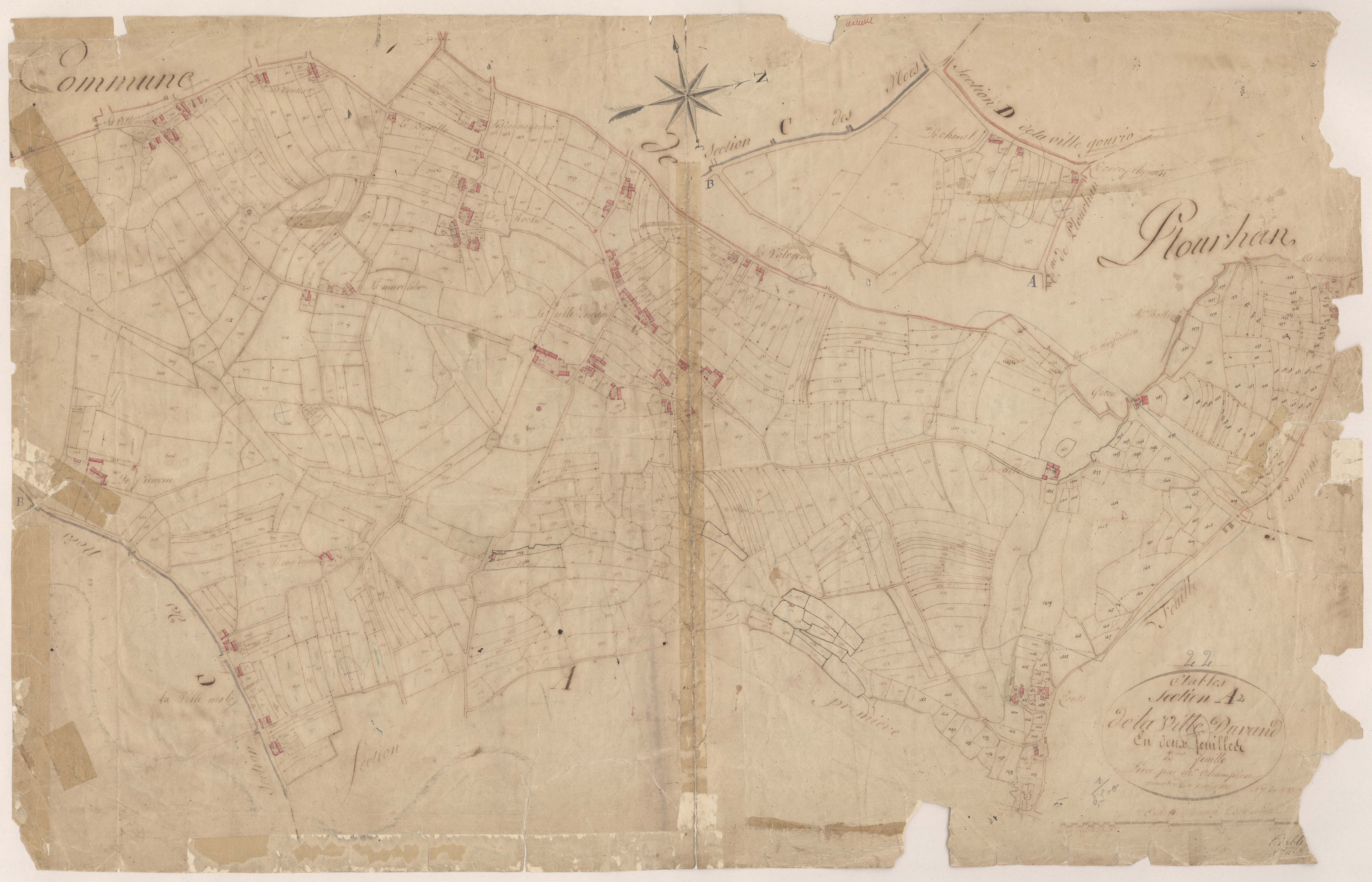 Étables-sur-Mer - Section A, 2e feuille