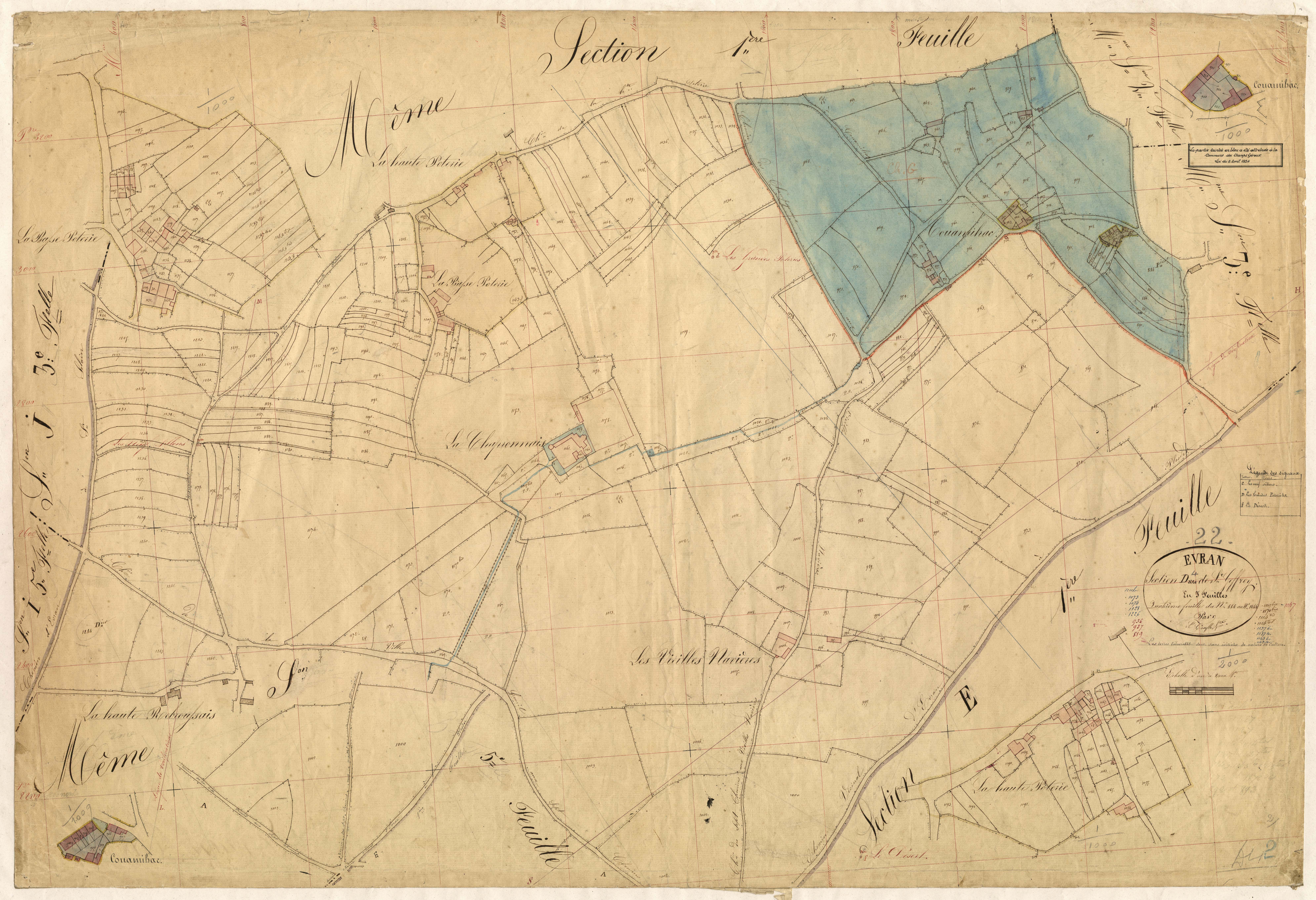 Évran - Section D, 4e feuille