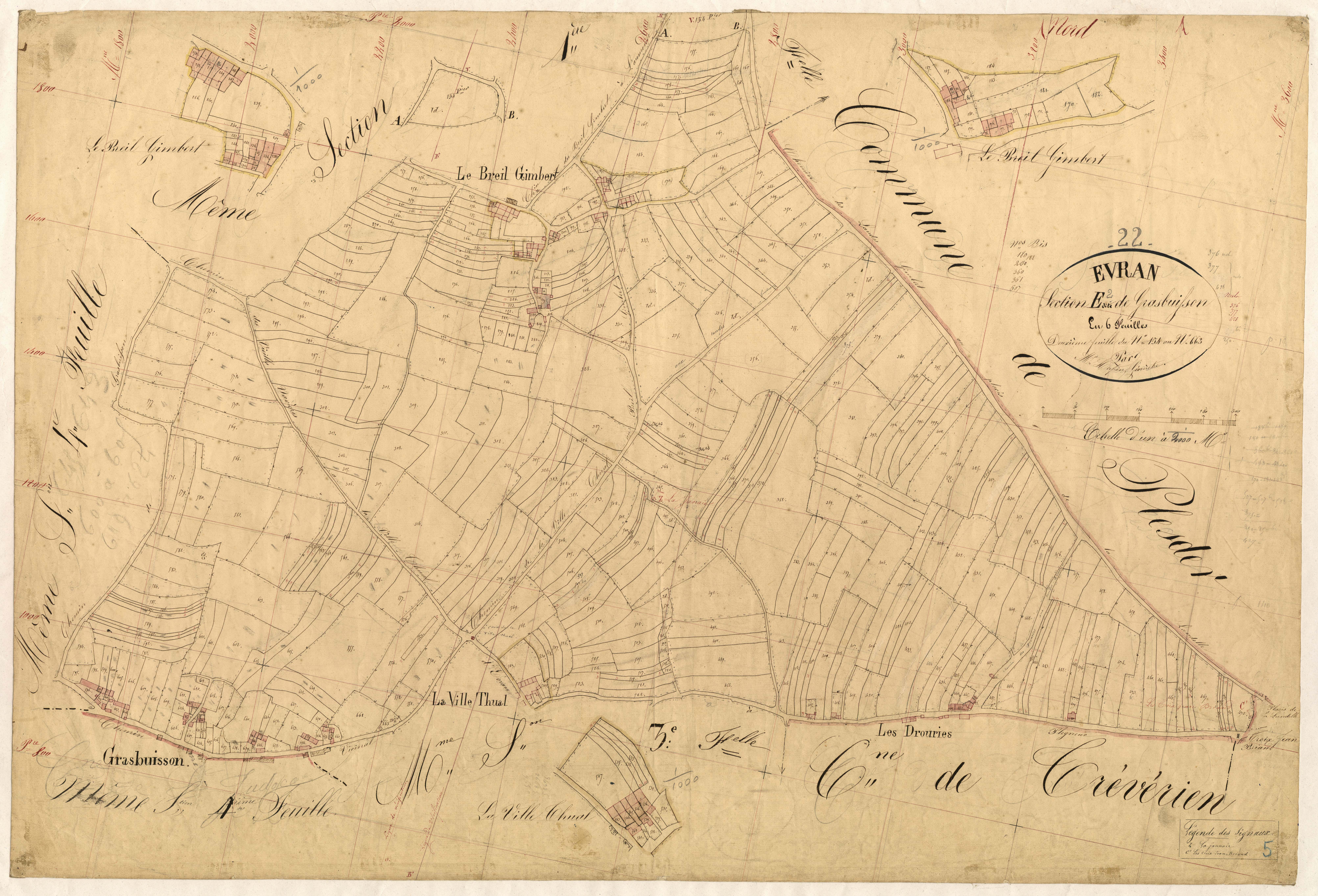 Évran - Section E, 2e feuille